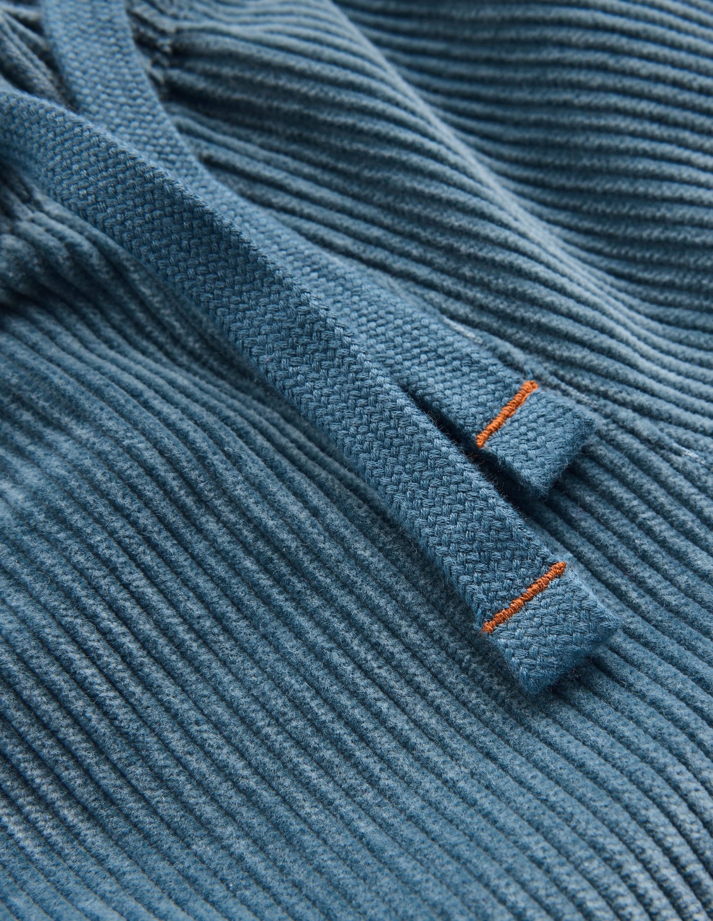 Easy Straight Cord Trousers-Storm Blue
