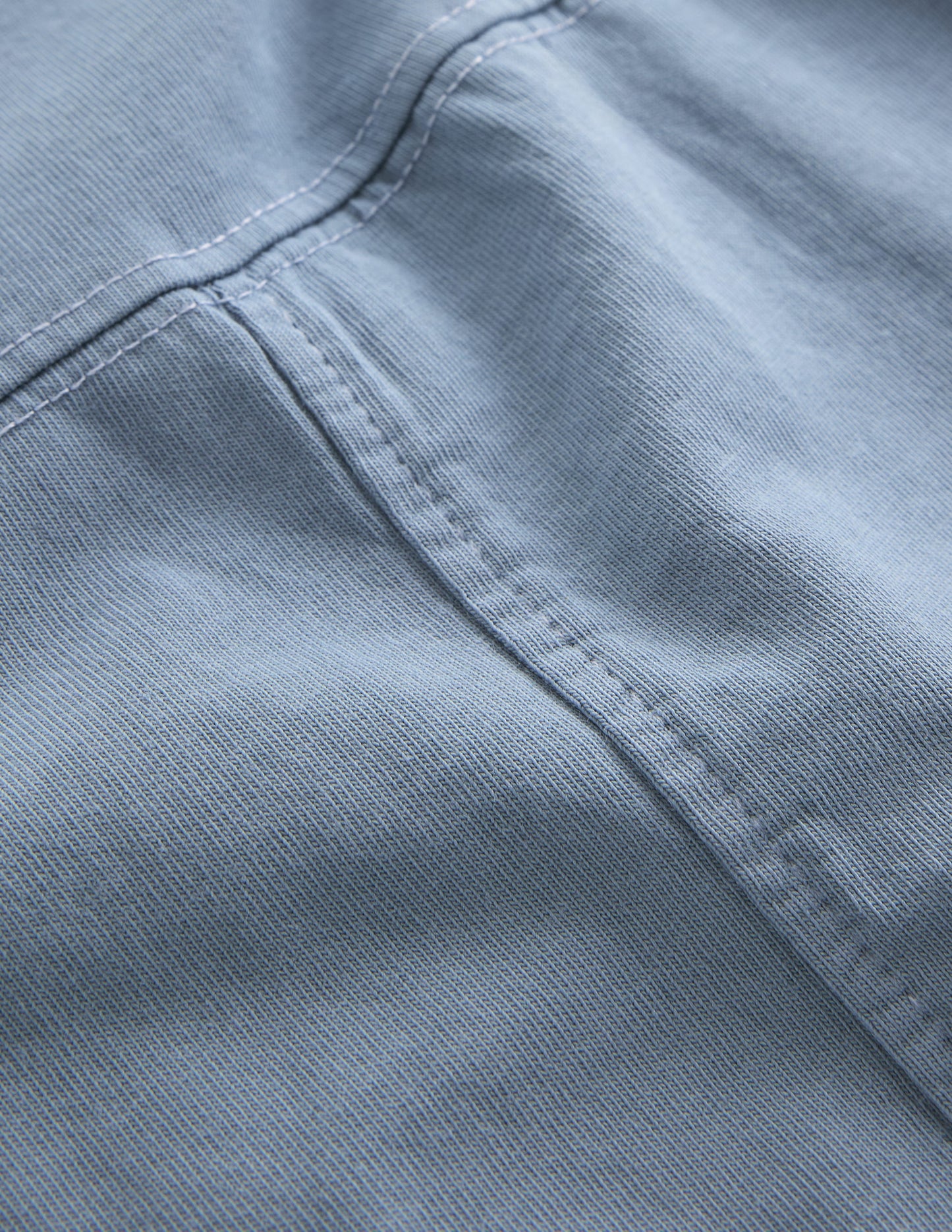 Relaxed Seam Detail T-shirt-French Blue