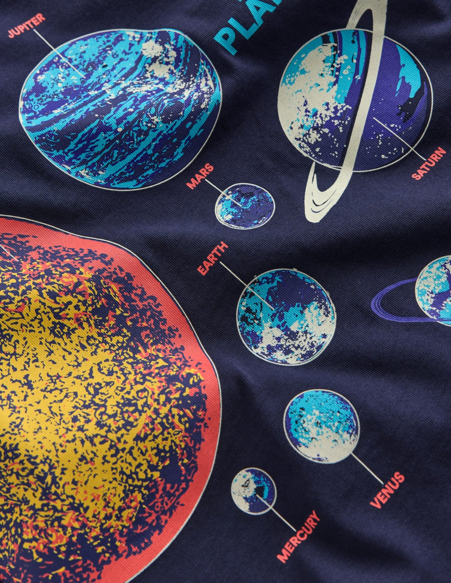 Glow-In-The-Dark T-shirt-Dark Blue Space