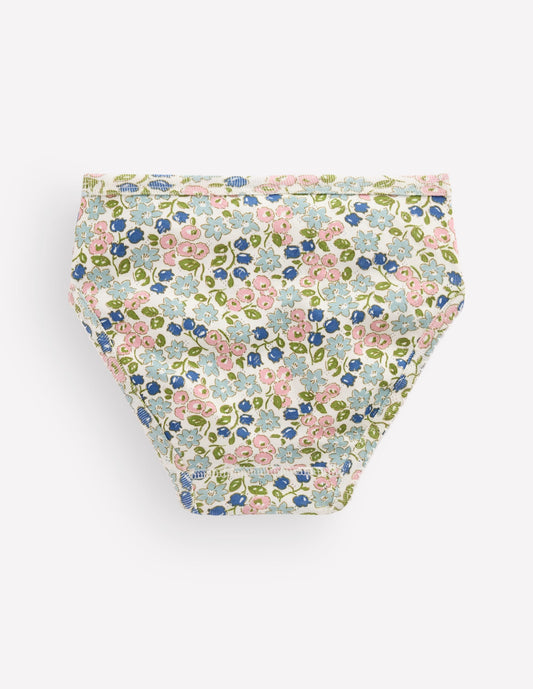 7-pack Pointelle Pants-Patchwork ditsy floral