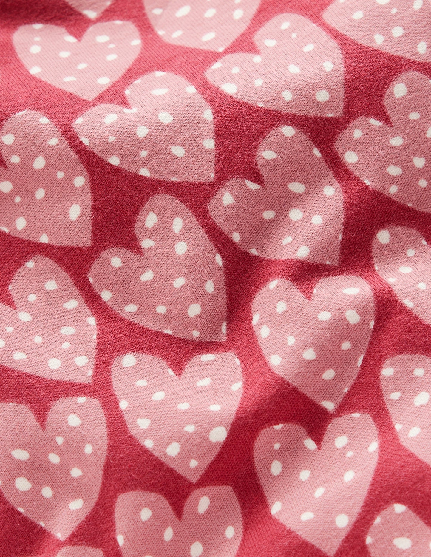 Fun Leggings-Red Earth Spotty Hearts