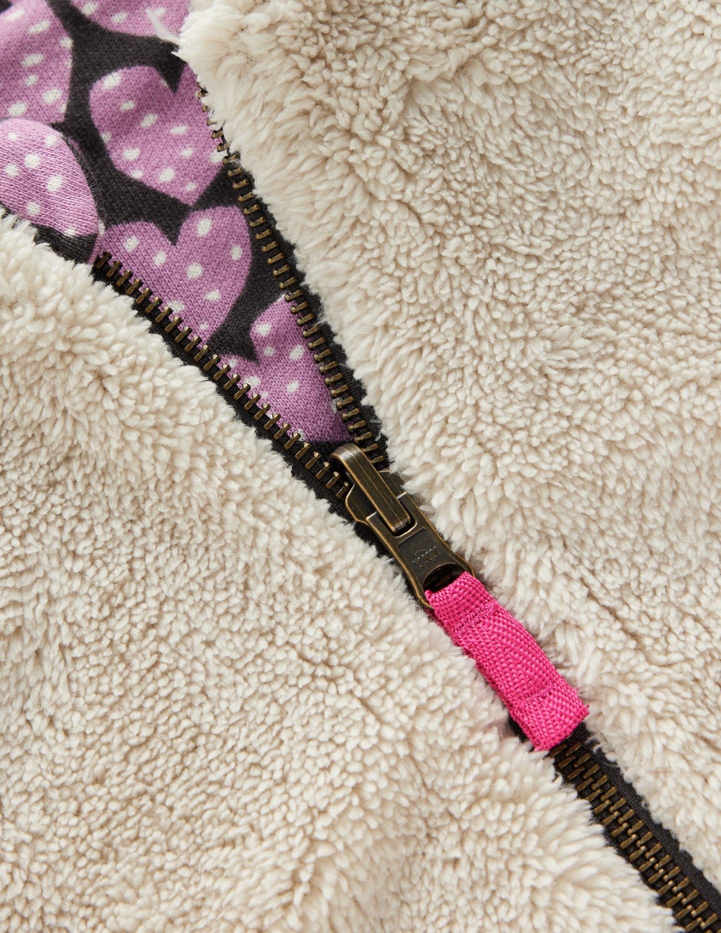 Reversible Borg Hoodie-Purple Hearts