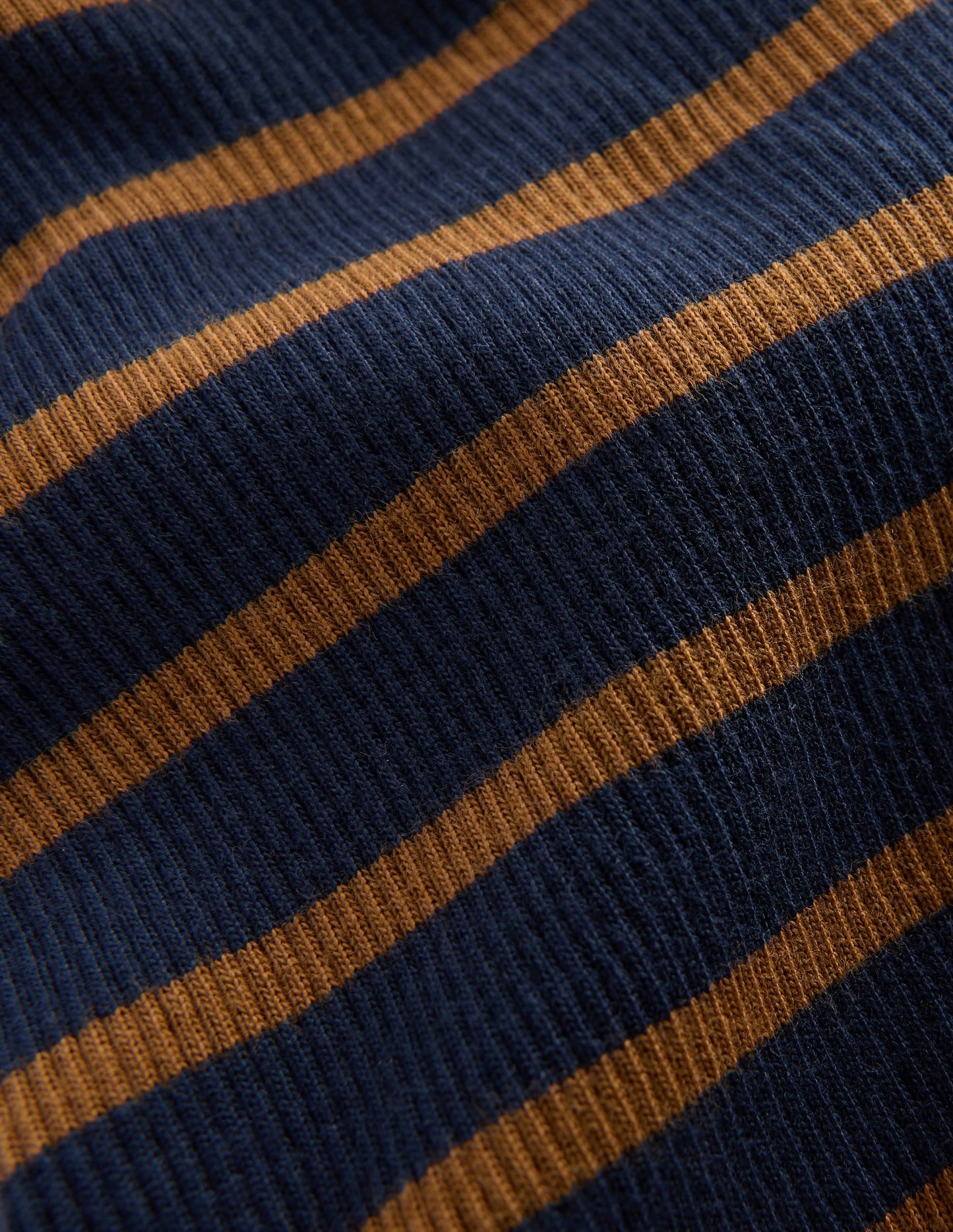 Ribbed Flared Leggings-Navy Stripe