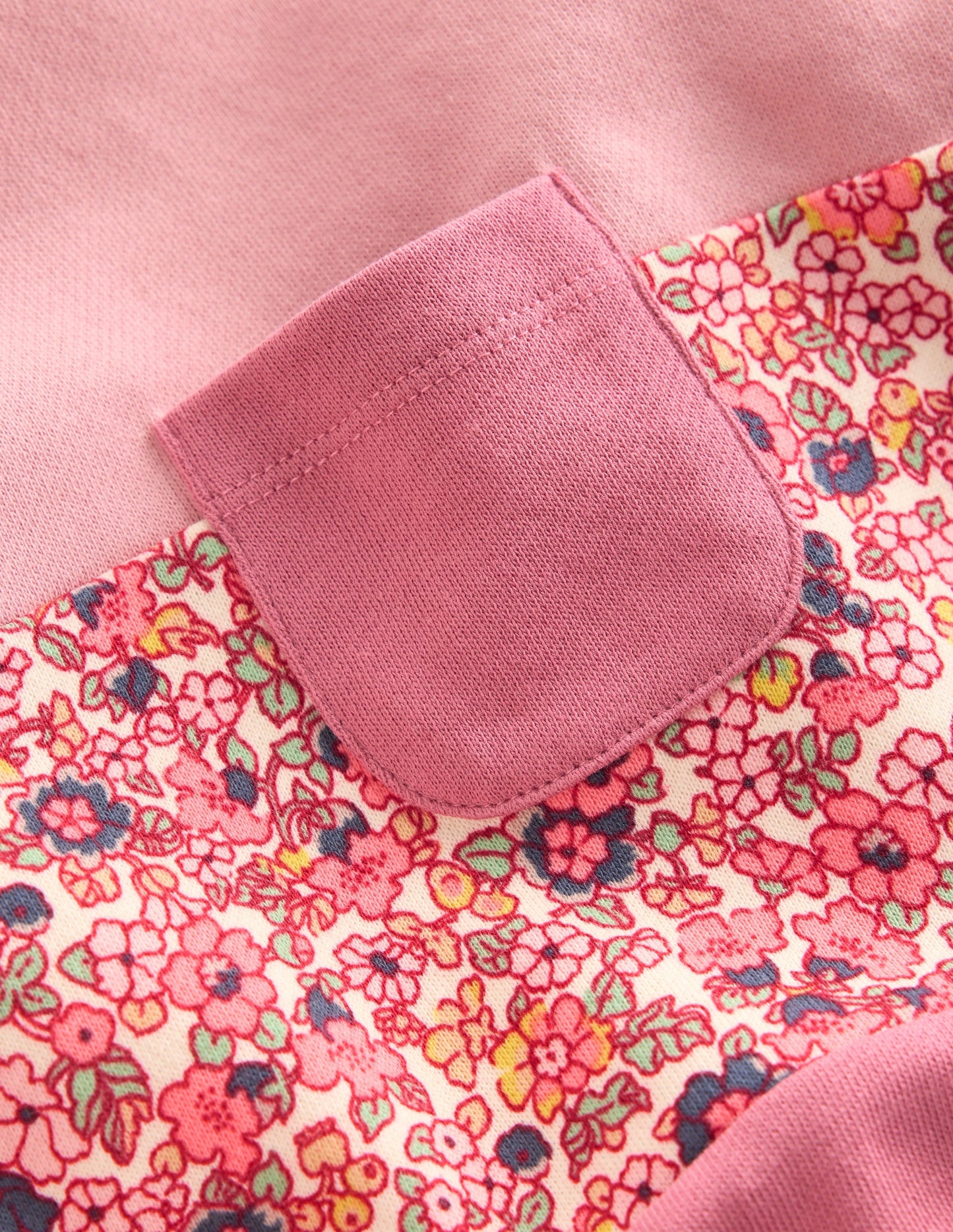 Relaxed Panel Sweatshirt-Formica Pink Floral