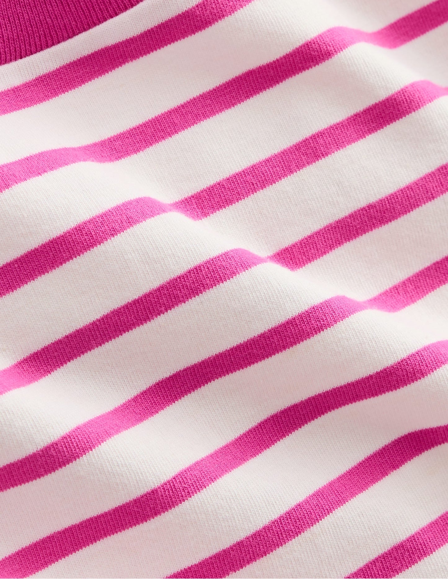 Stripe Breton-Tickled Pink/Ivory
