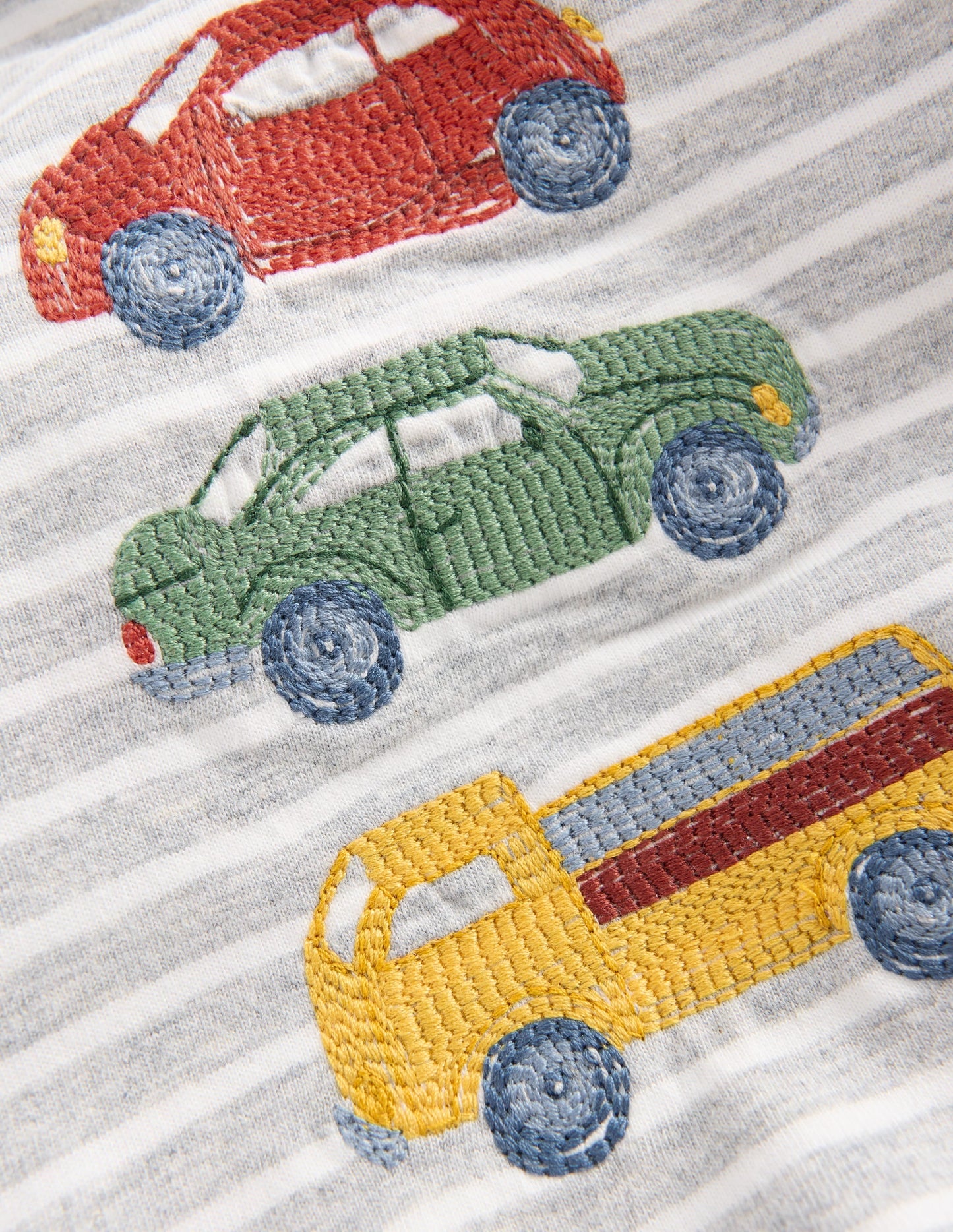 Appliqué Jersey Play Set-Green Cars