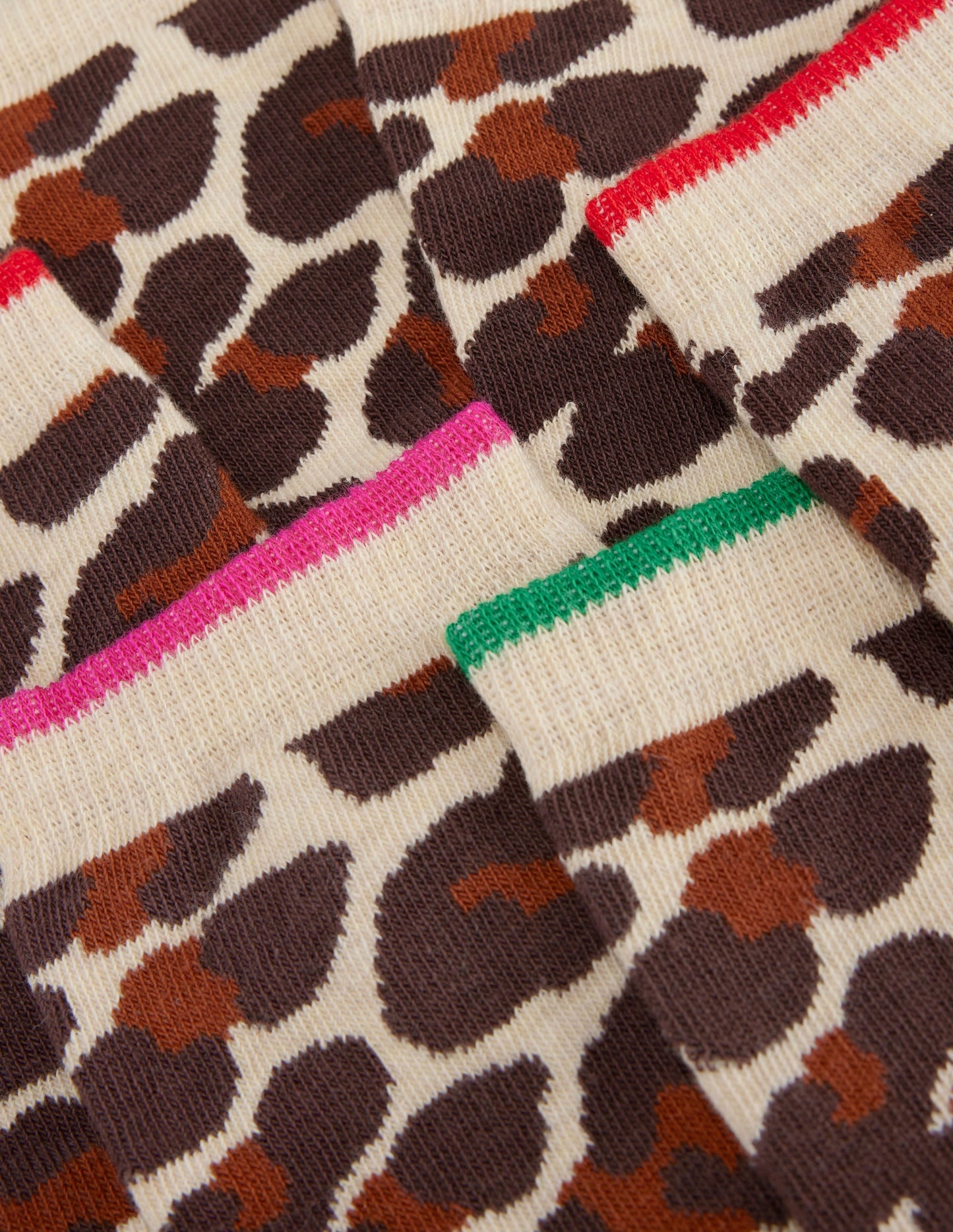 3 Pack Novelty Socks-Leopard Multi
