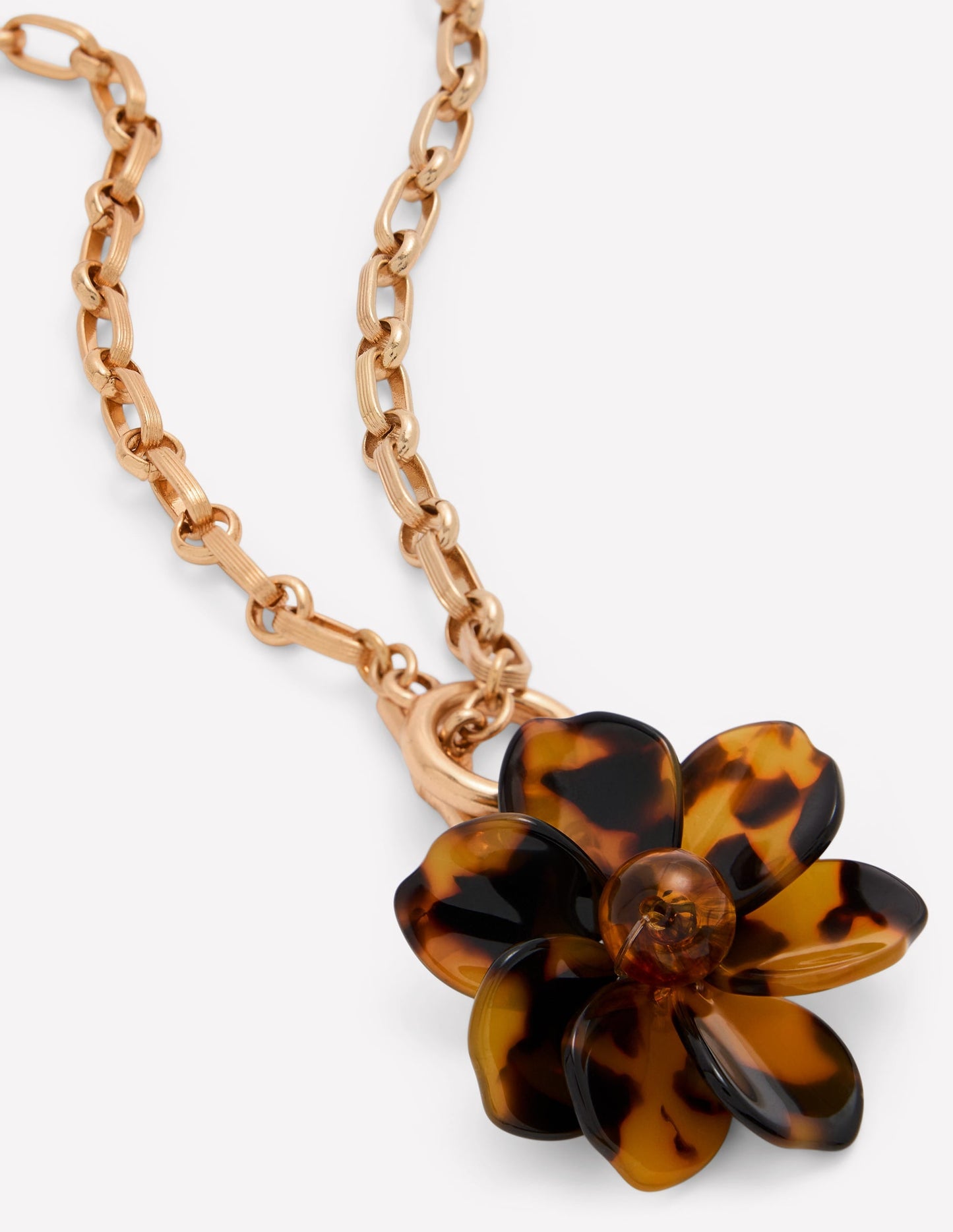 Charm Drop Necklace-Flower