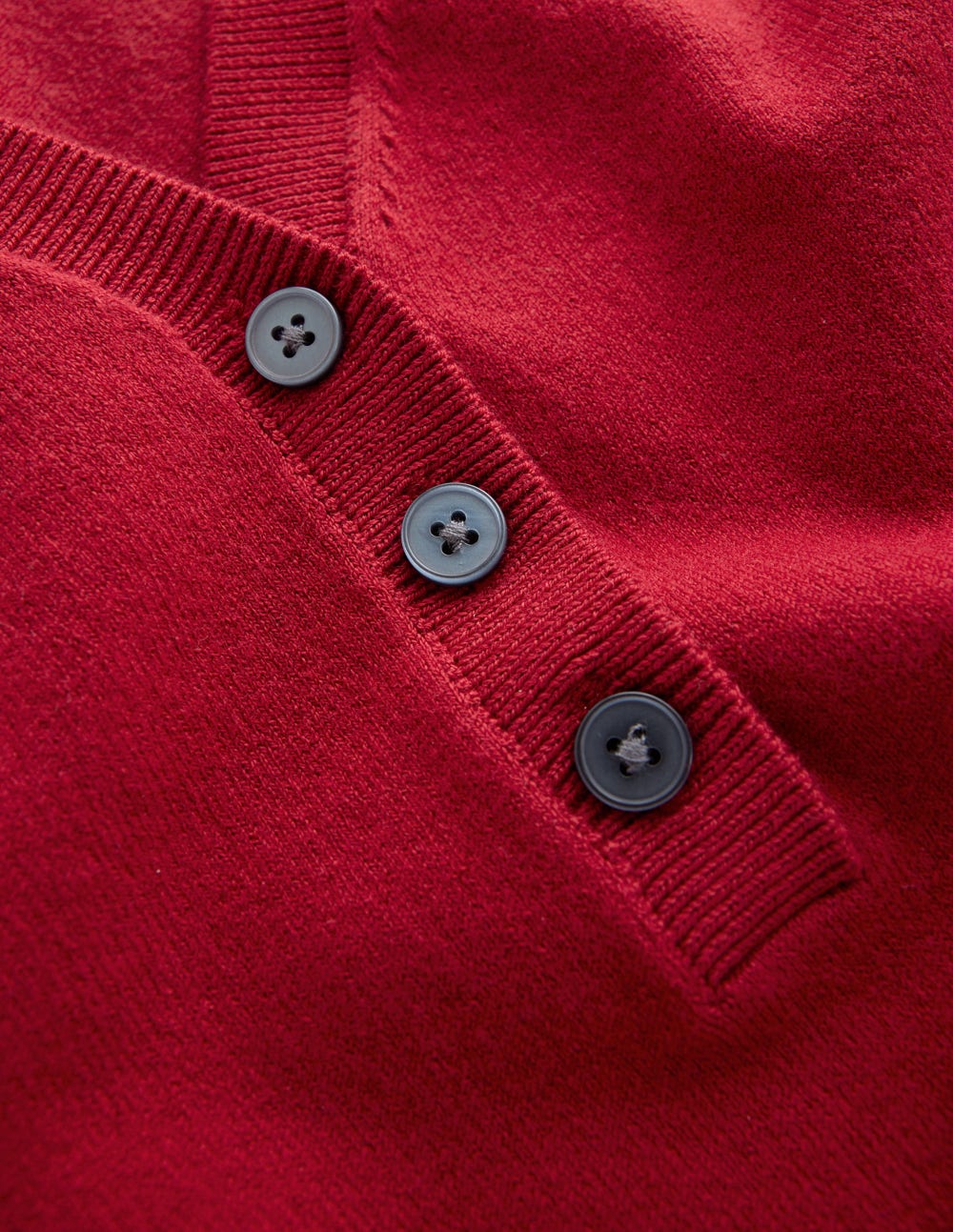 Camilla Cotton V-neck T-shirt-Crimson Red