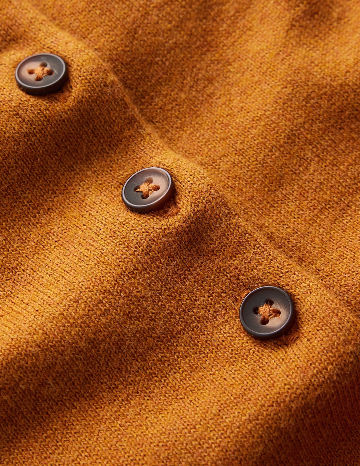 Collared Knitted T-shirt-Toffee Brown