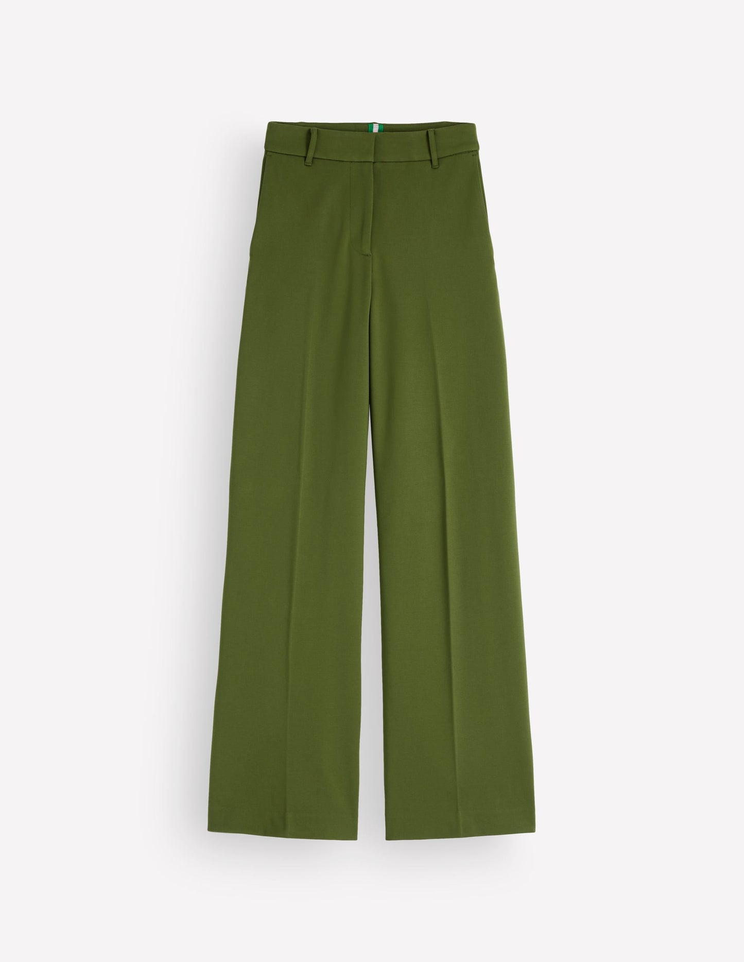 Belgravia Ponte Trousers-Forest Green