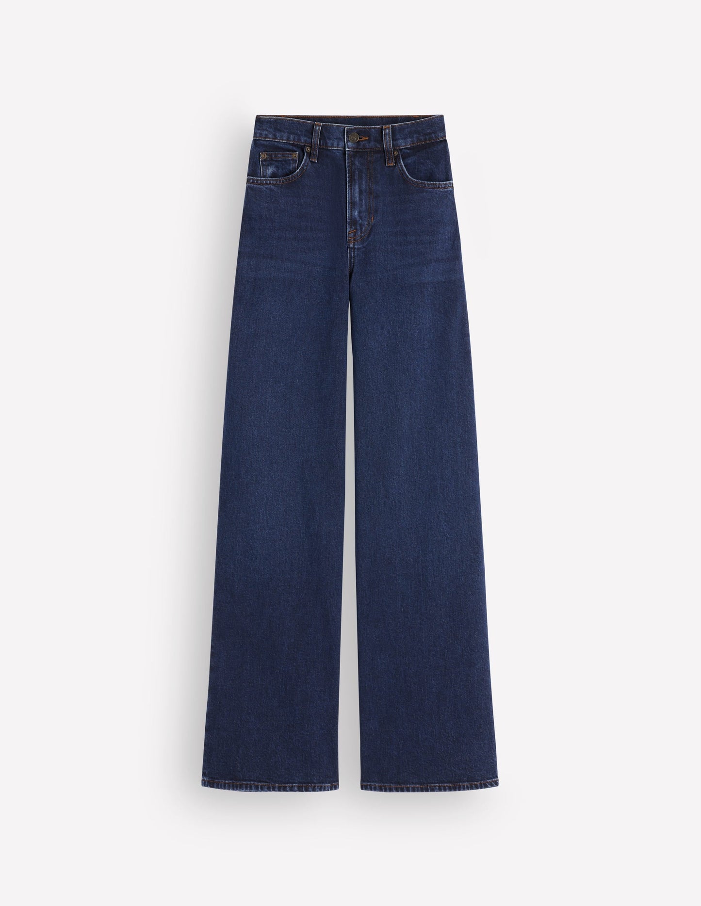 High Rise Wide Leg Jeans-Indigo Rinse