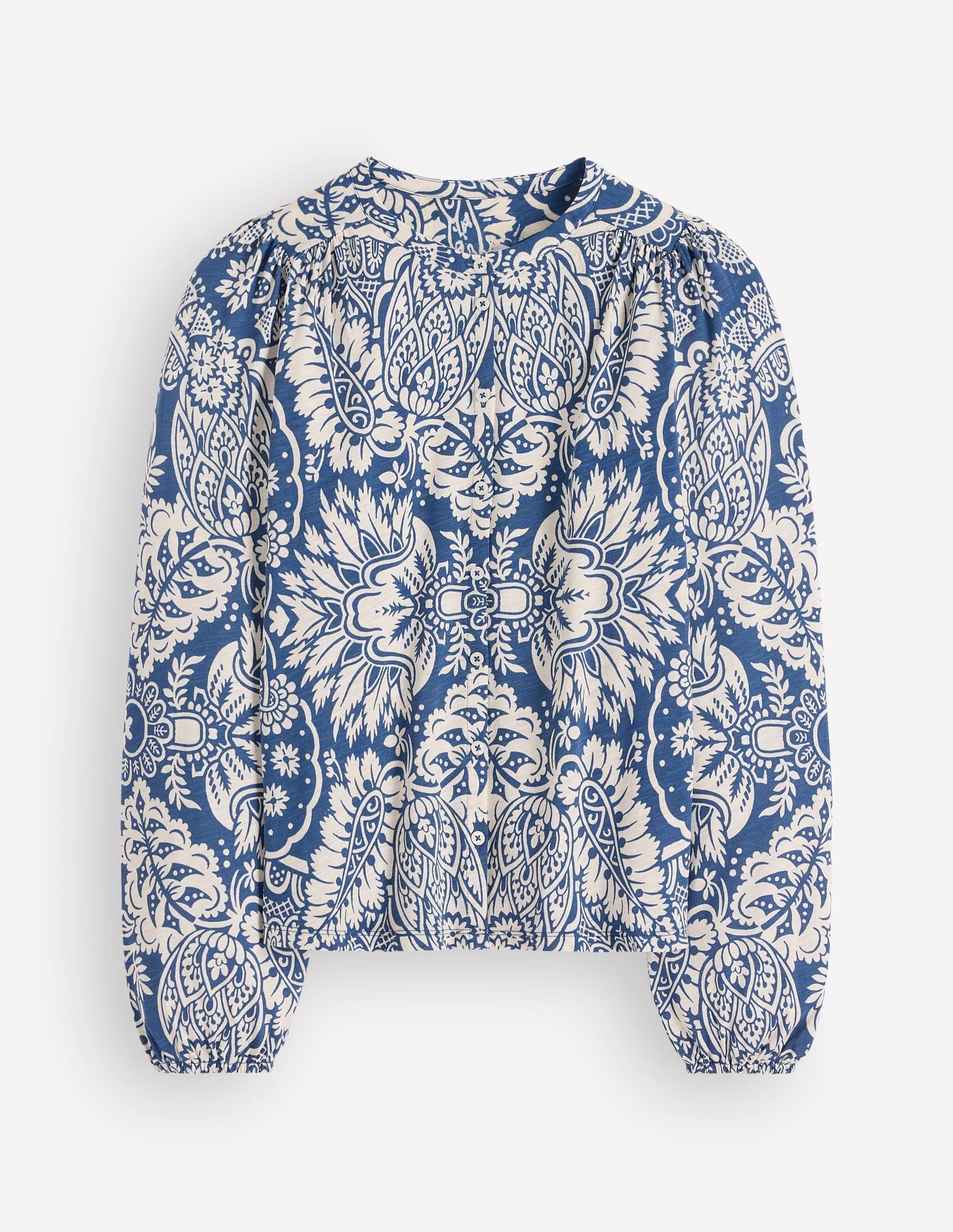 Ara Jersey Shirt-True Navy, Arabesque Meadows