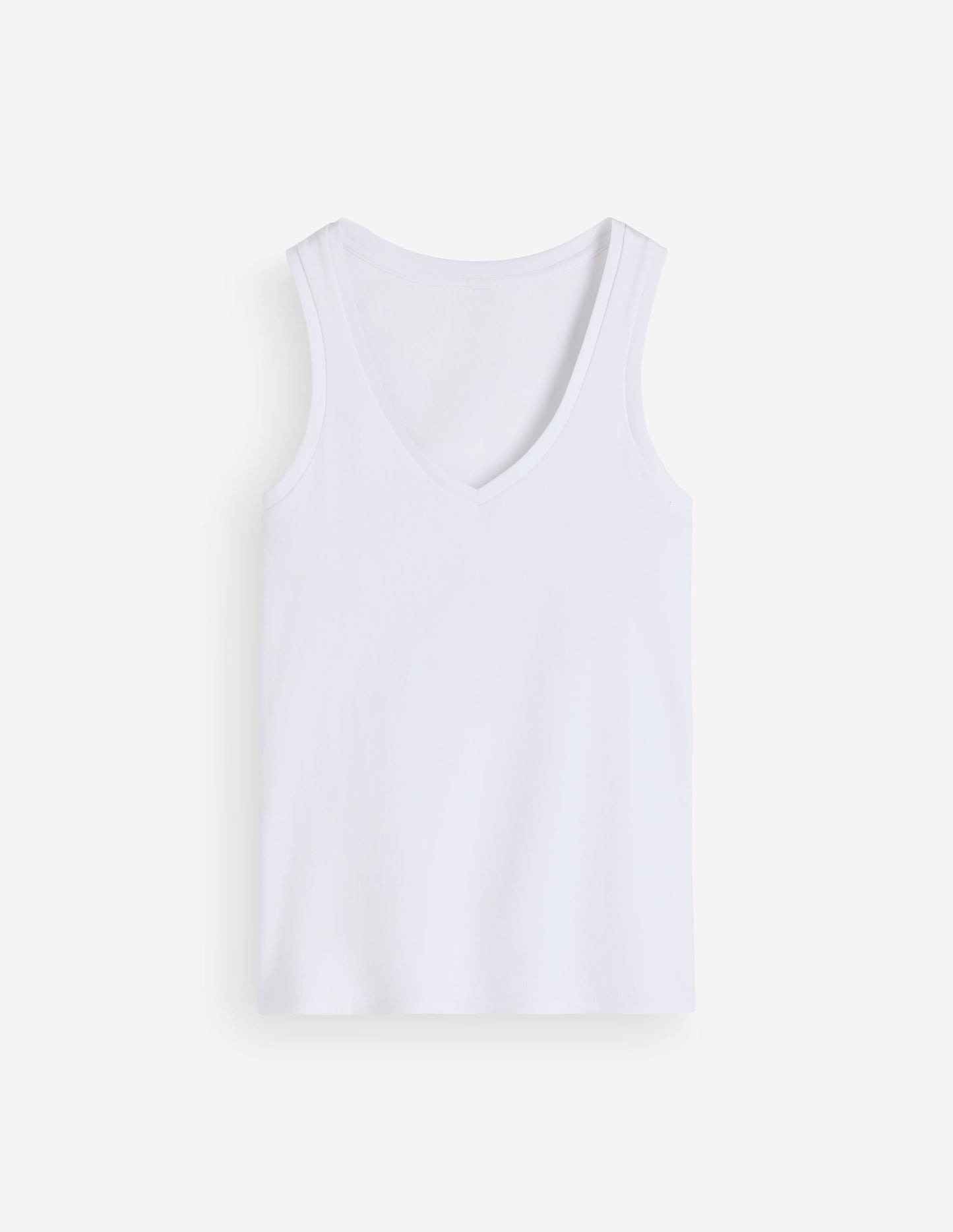 Annie Essential V Neck Vest-White