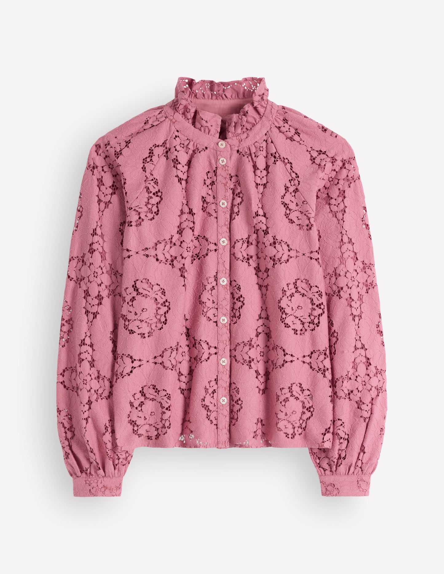 Erica Lace Top-Heather Rose