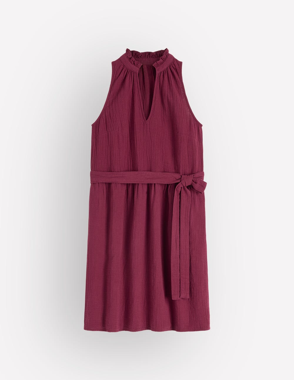 Viv Double Cloth Short Dress-Deep Wisteria