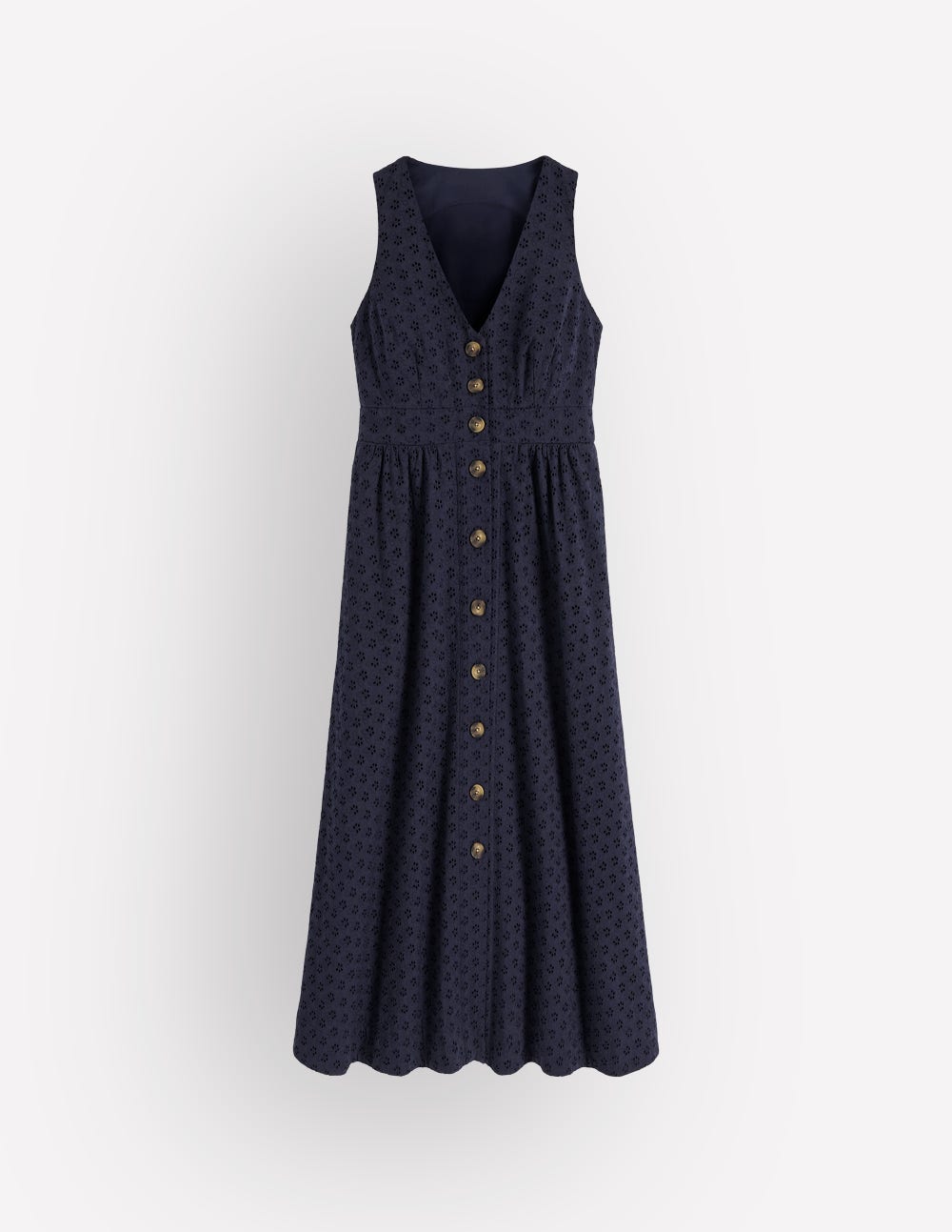 Catherine Broderie Dress-Navy Broderie