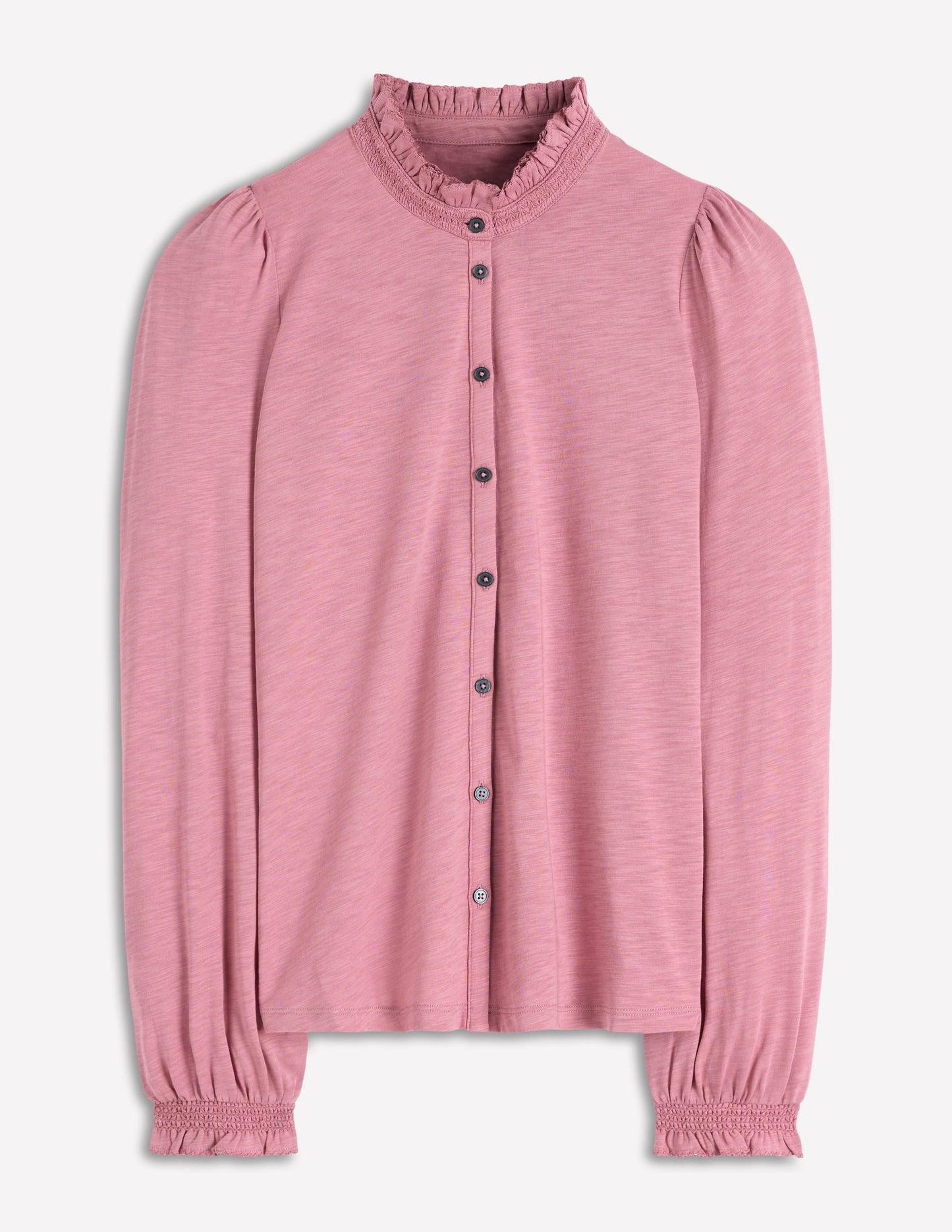 Effie Smocked Detail Shirt-Lilas