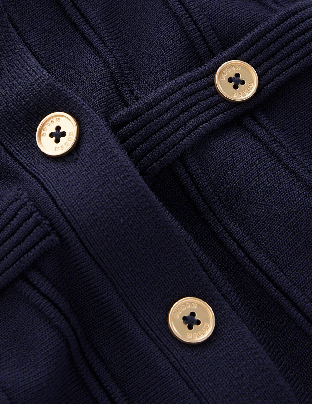 Cap Sleeve Knitted Dress-Navy