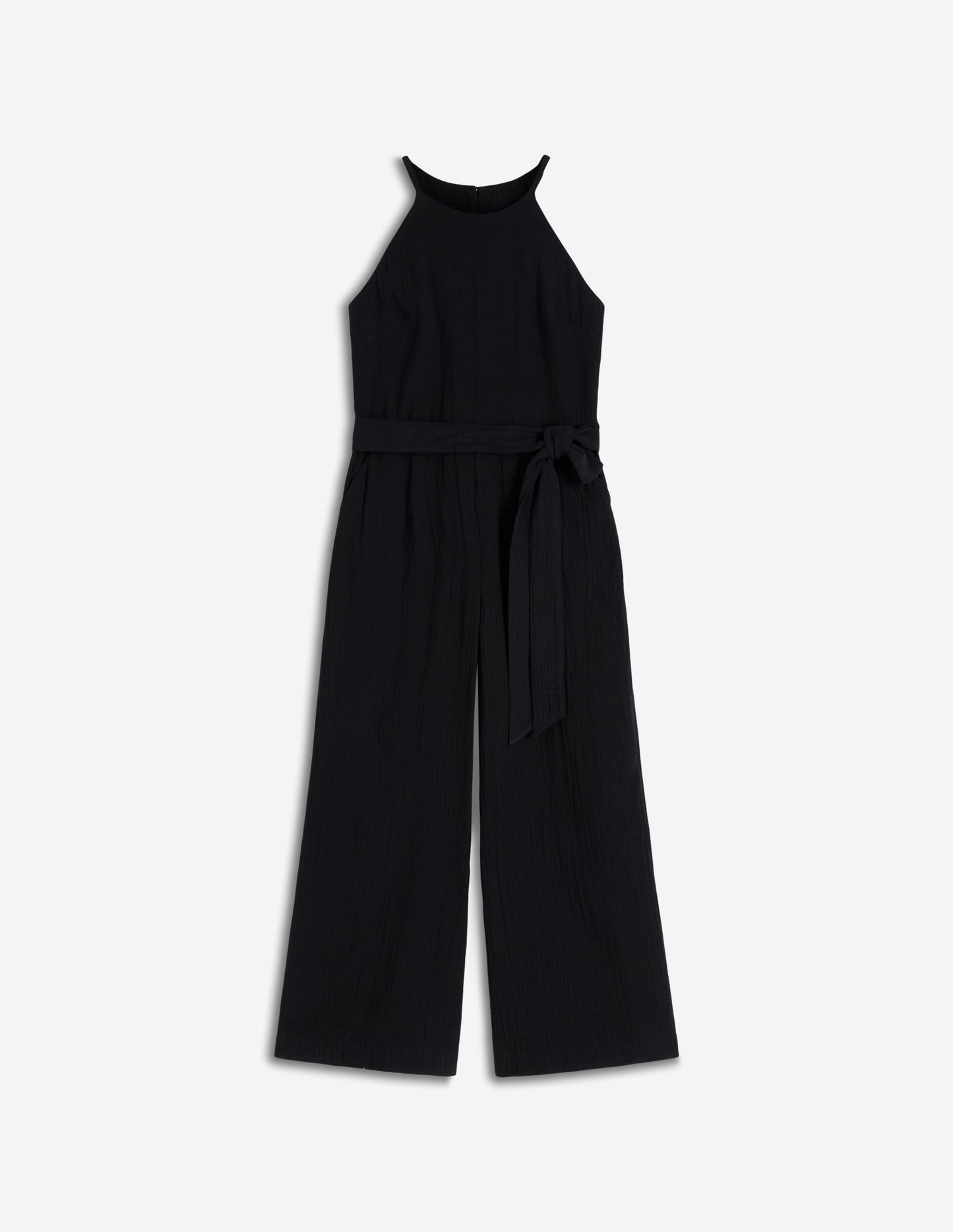 Rosa Double Cloth Jumpsuit-Black