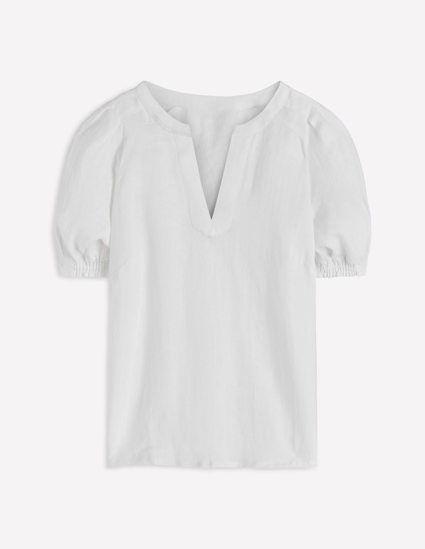 Rae Linen Top-White