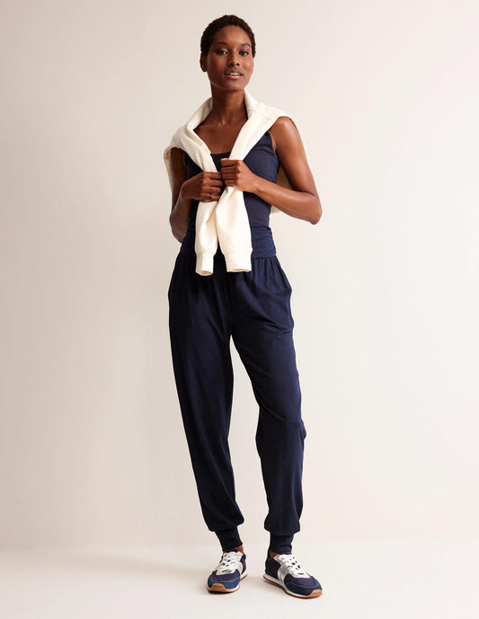 Hareem Jersey Joggers-Navy