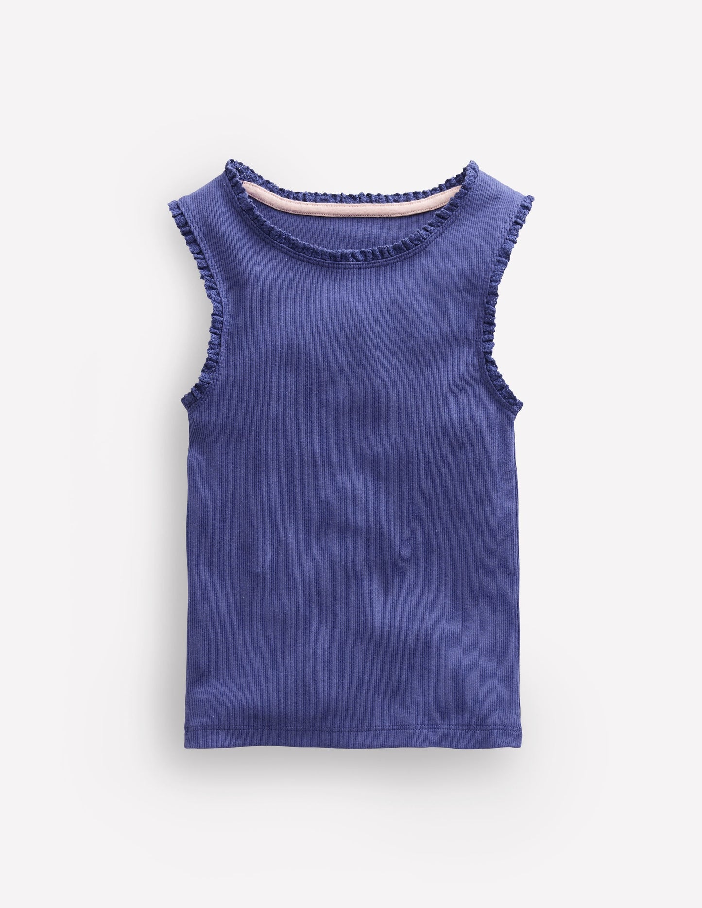 Ribbed Lace Trim Vest-Starboard