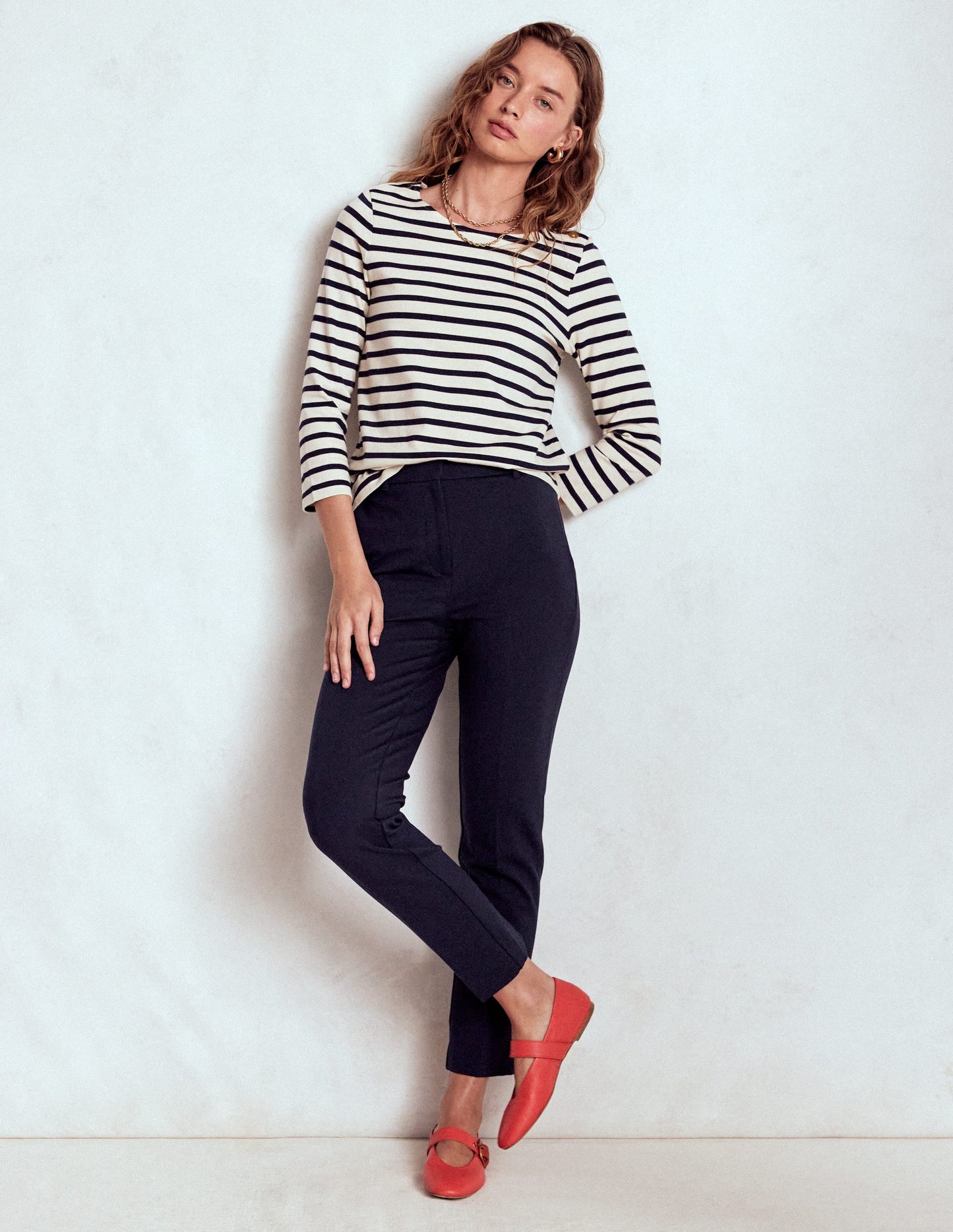Highgate Ponte Trousers-Navy