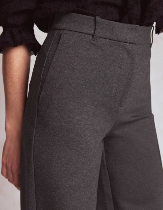 Belgravia Ponte Trousers-Charcoal