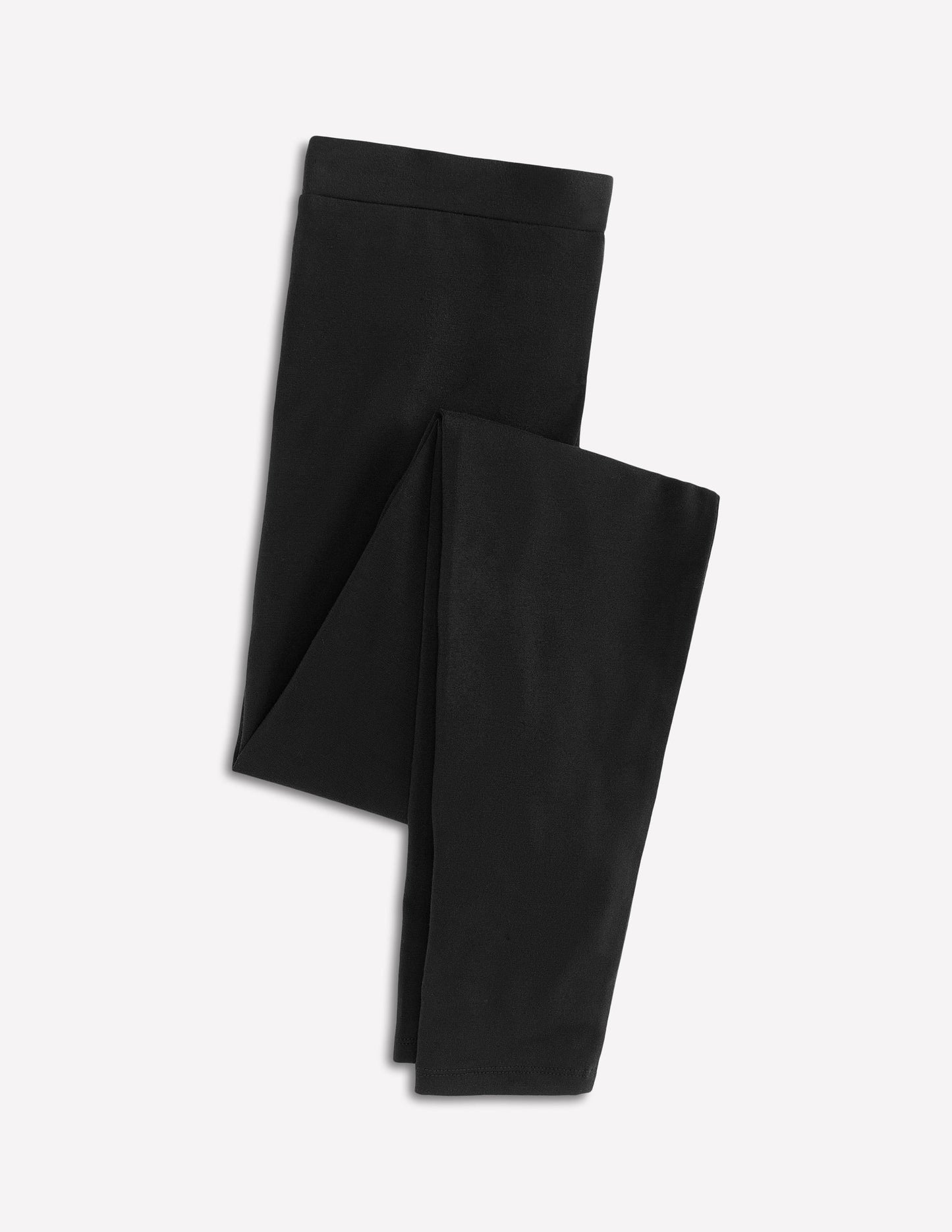 High Rise Jersey Leggings-Black