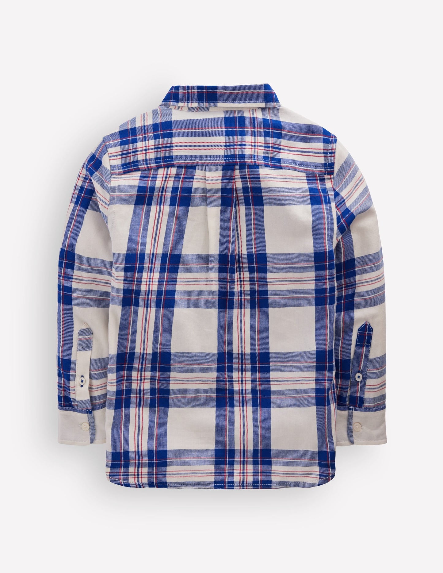 Cosy Cotton Check Shirt-Papyrus and Surf The Web Check