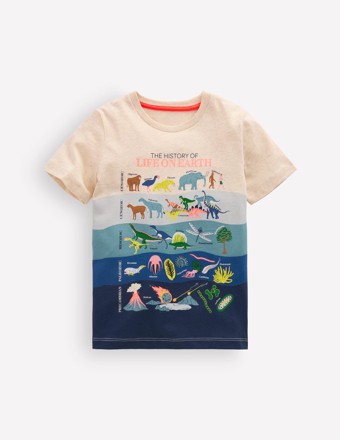 Glow-In-The-Dark T-shirt-Oatmeal Geologic