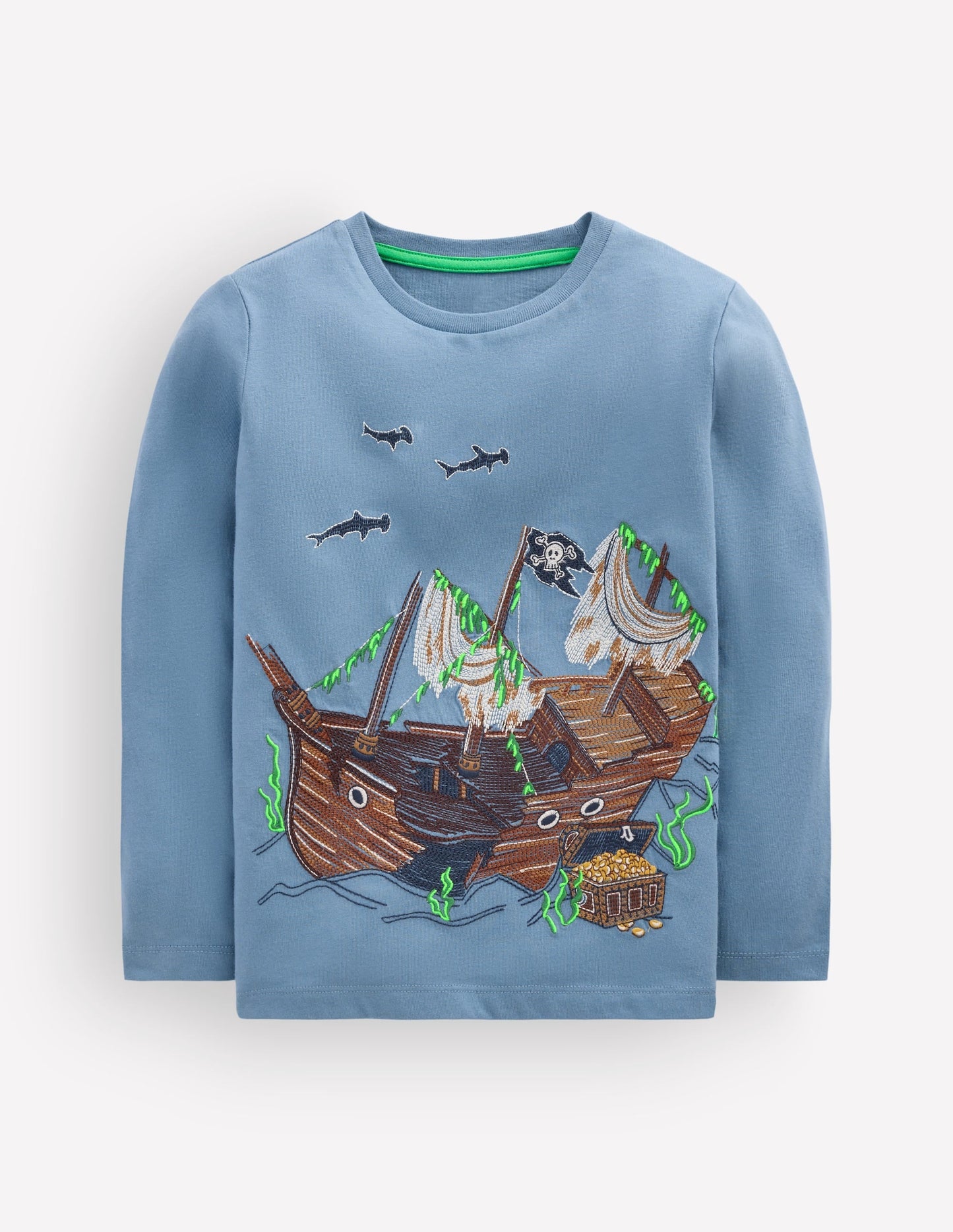 Glow Superstitch T-shirt-Blue Aura Shipwreck