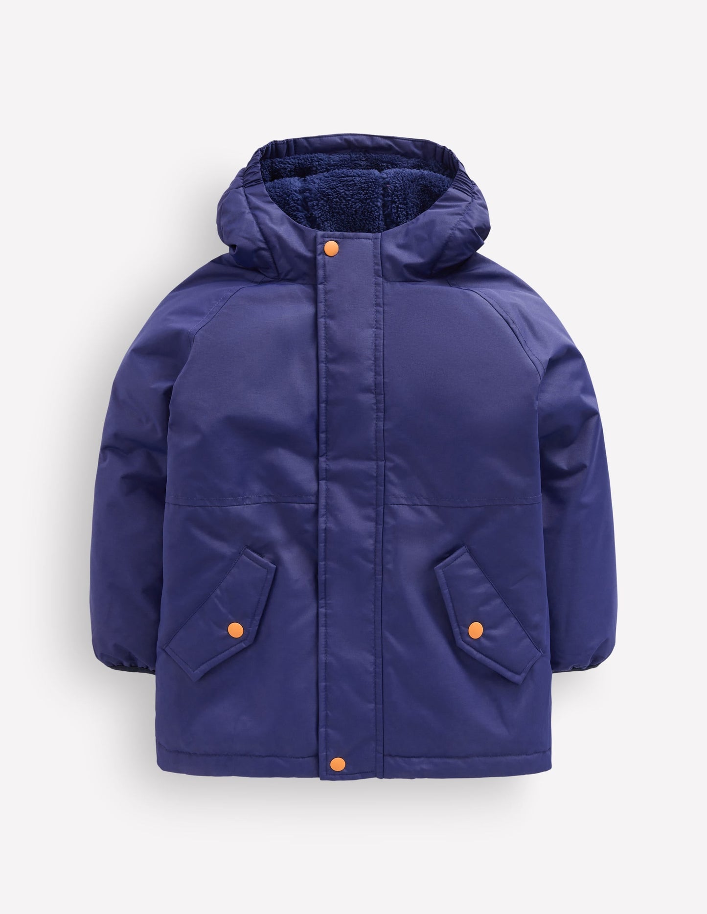 Borg Lined Anorak-MAZARINE BLUE