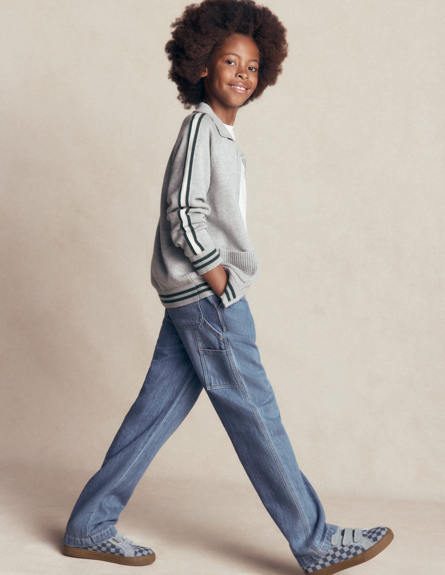 Pull-on Carpenter Jeans-Light Wash