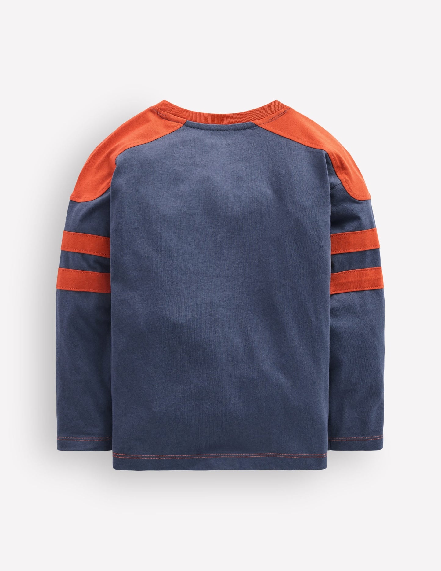 Colour Block T-shirt-Navy