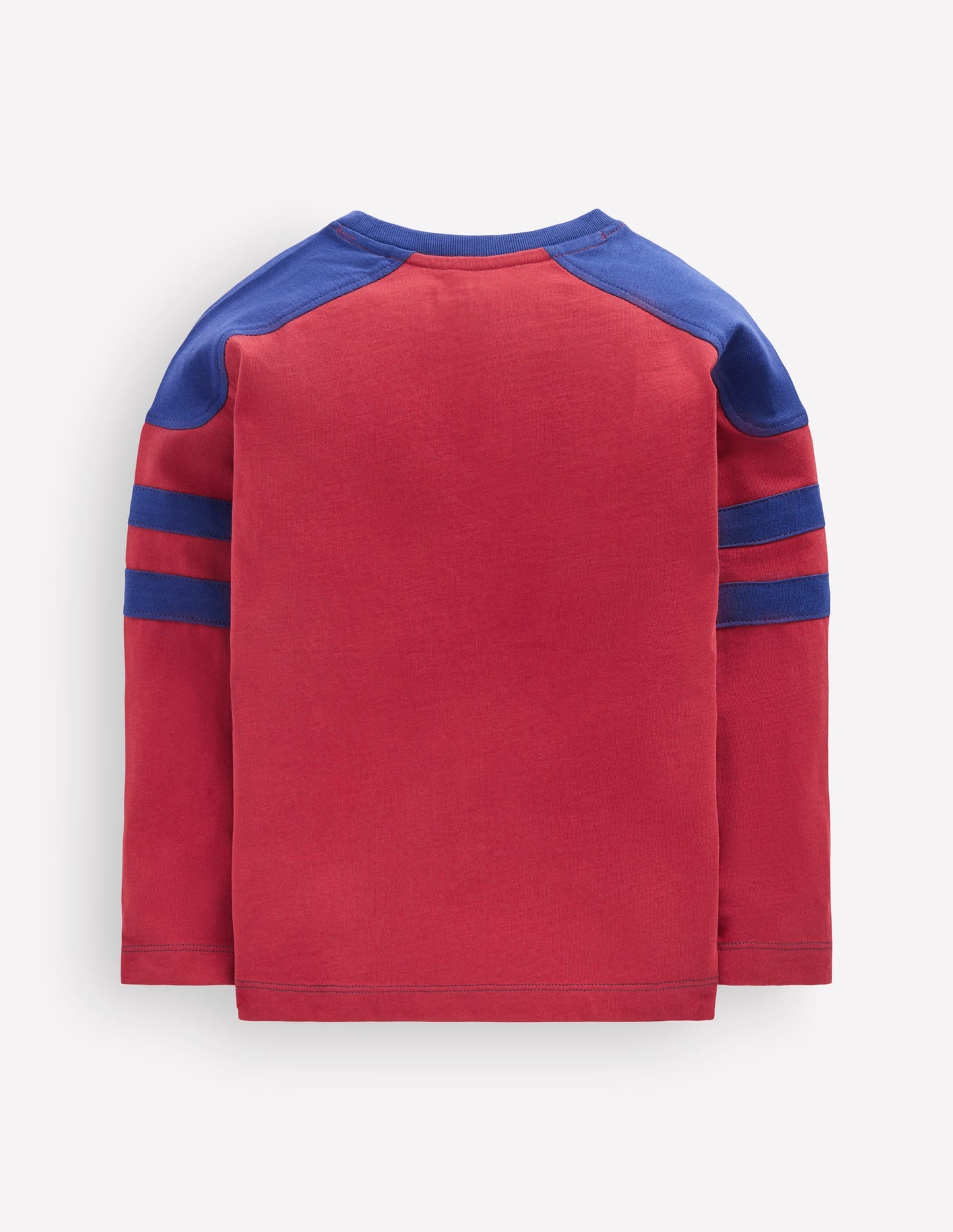 Colour Block T-shirt-Red Earth
