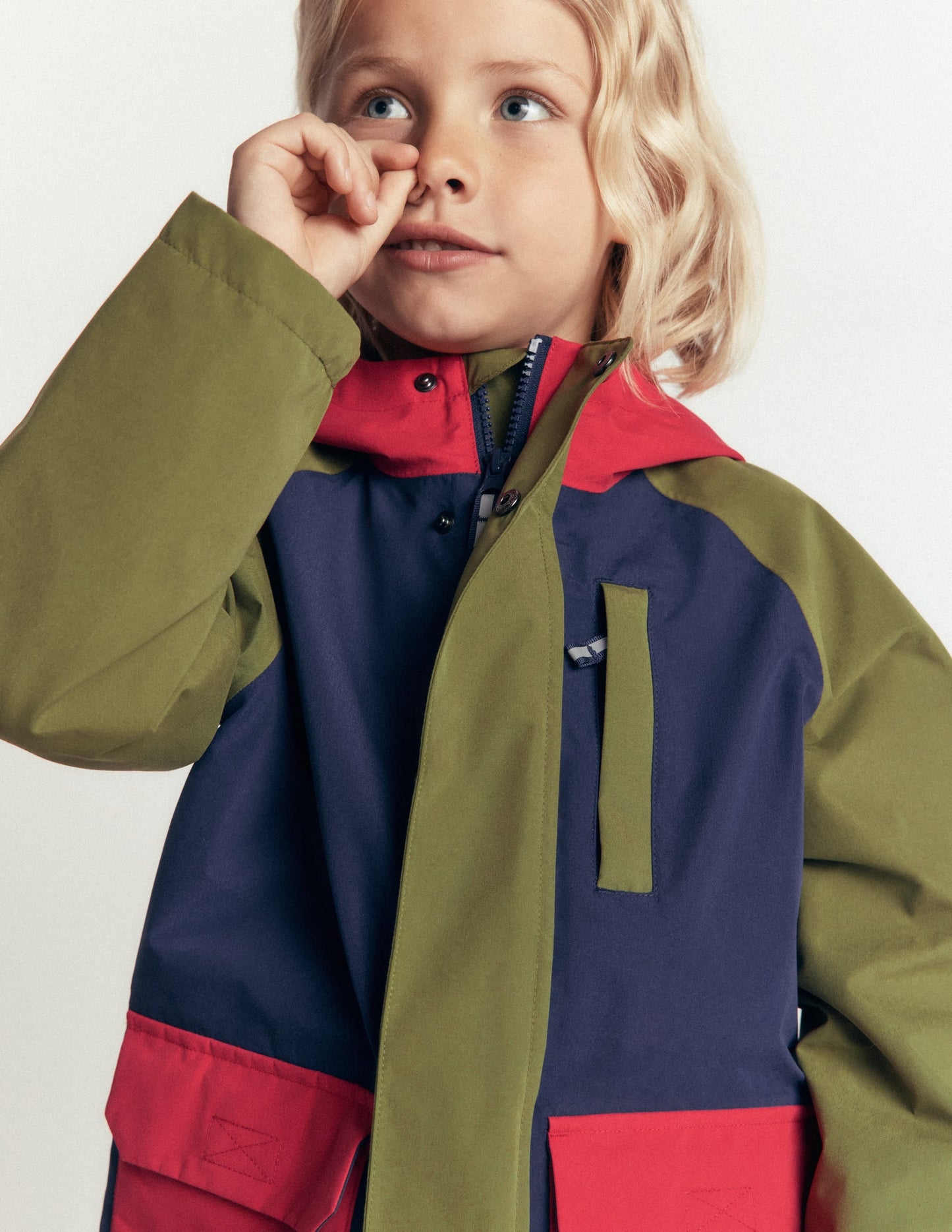 Waterproof Fisherman's Jacket-Colourblock