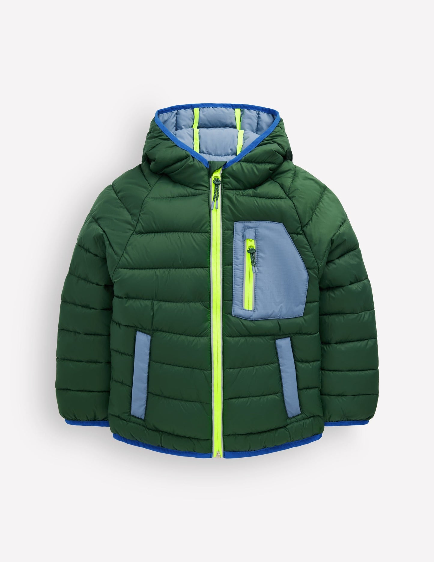 Pack-away Padded Jacket-Posy Green