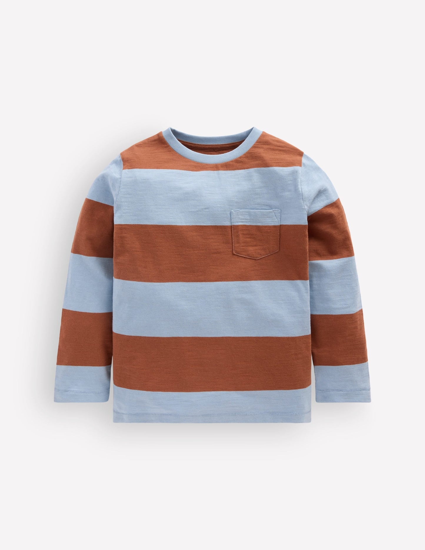 Everyday Long Sleeve T-Shirt-Glacier Blue / Russet