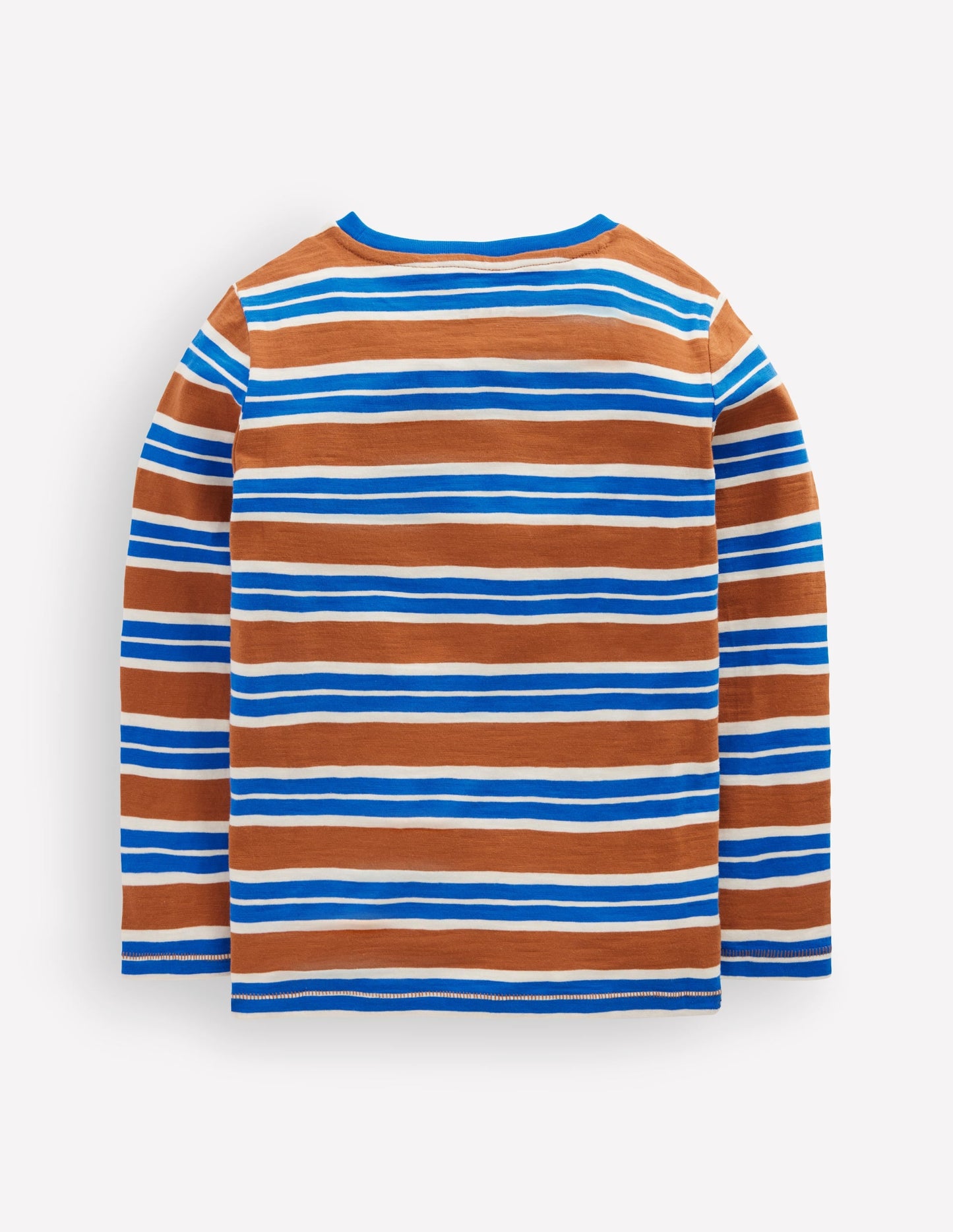 Everyday Long Sleeve T-Shirt-Brown / Gallery Blue