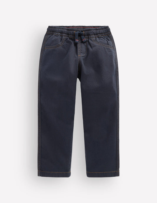 Easy Straight Trousers-Parisian Night