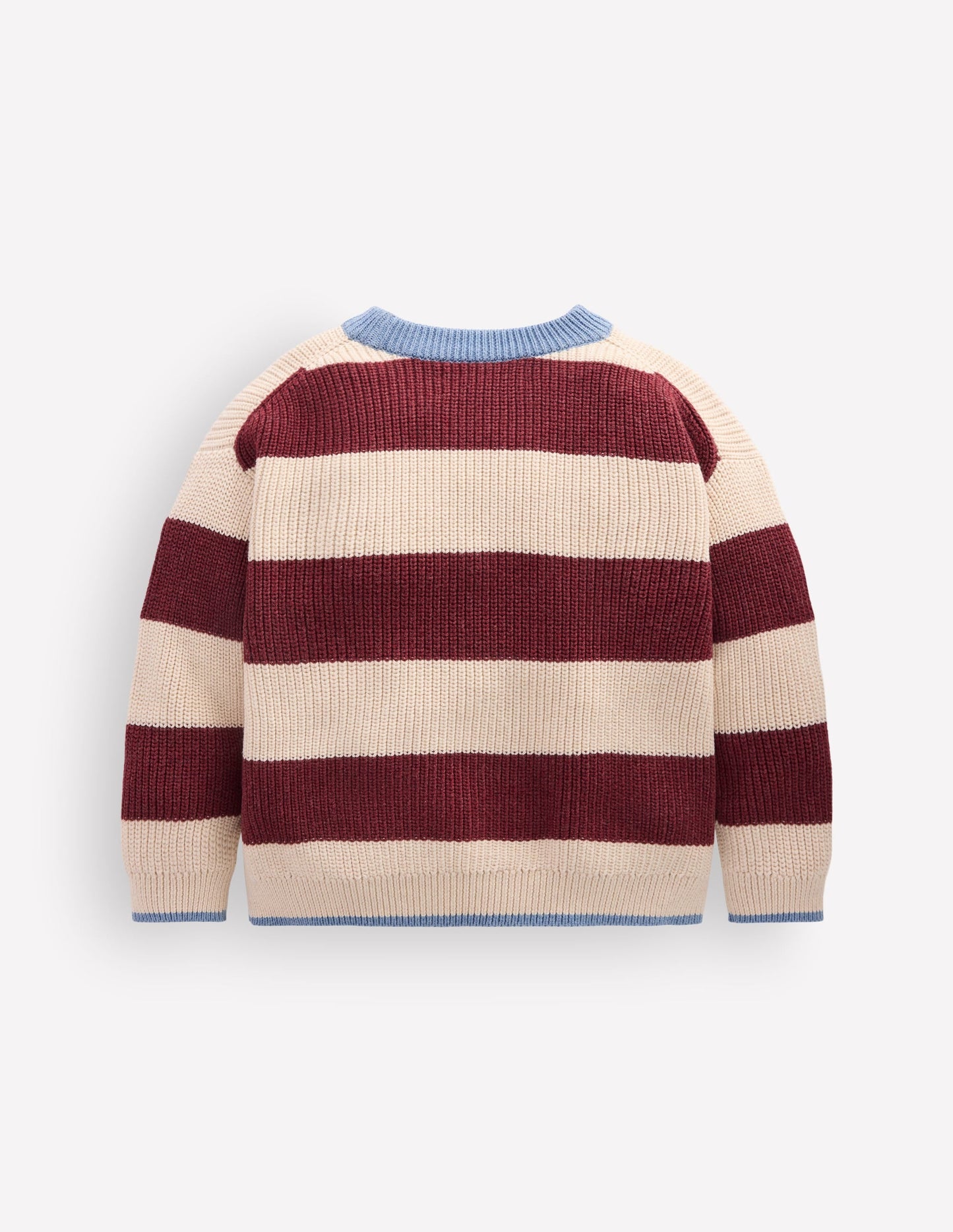 Chunky Cotton Jumper-Sweet Cherry Stripe