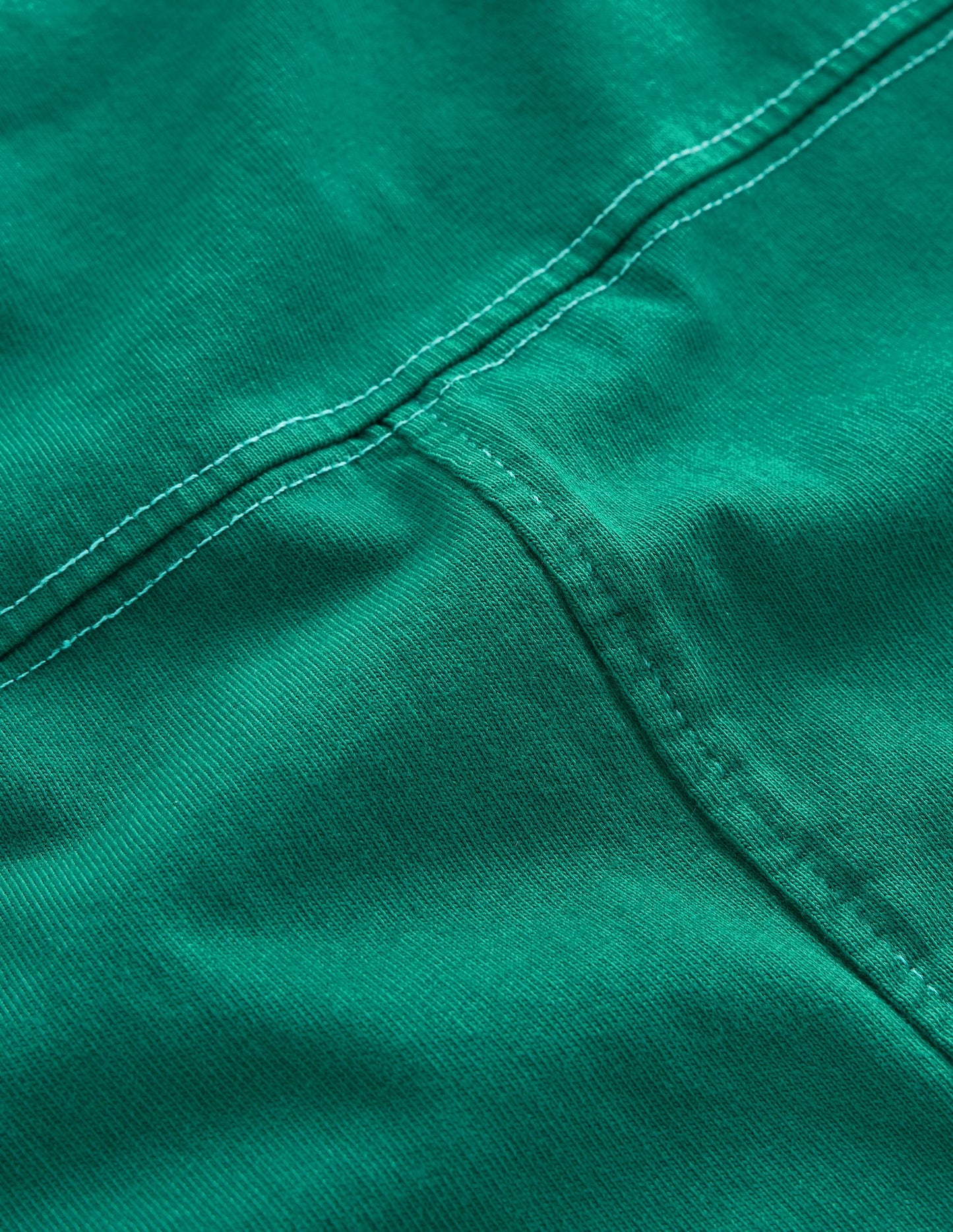 Relaxed Seam Detail T-shirt-Pine Green