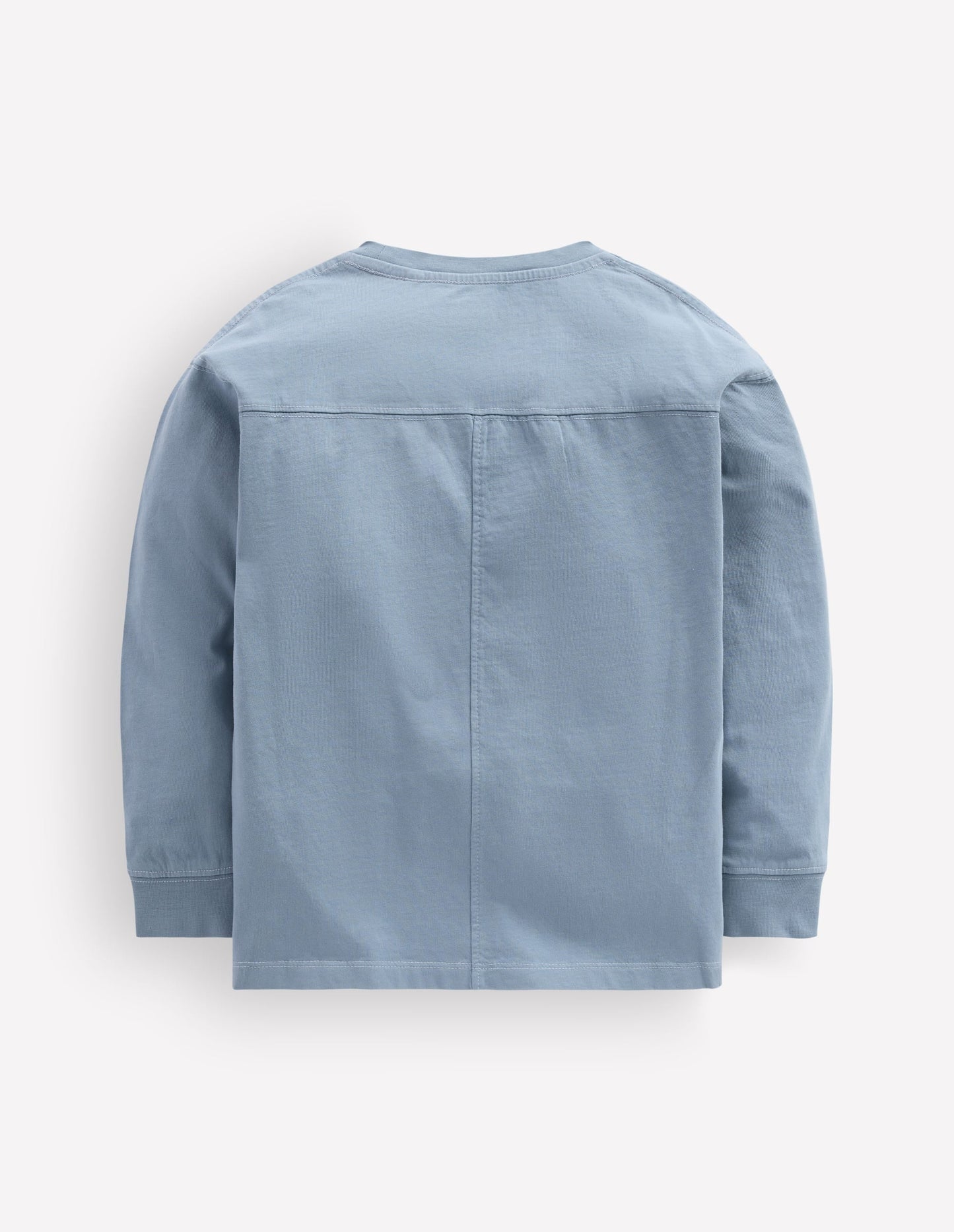 Relaxed Seam Detail T-shirt-French Blue
