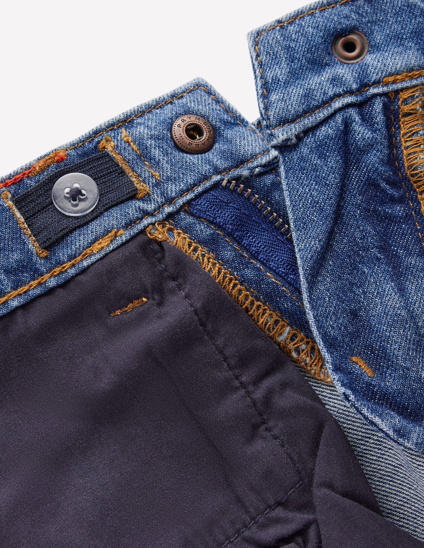Easy Straight Jeans-Mid Wash