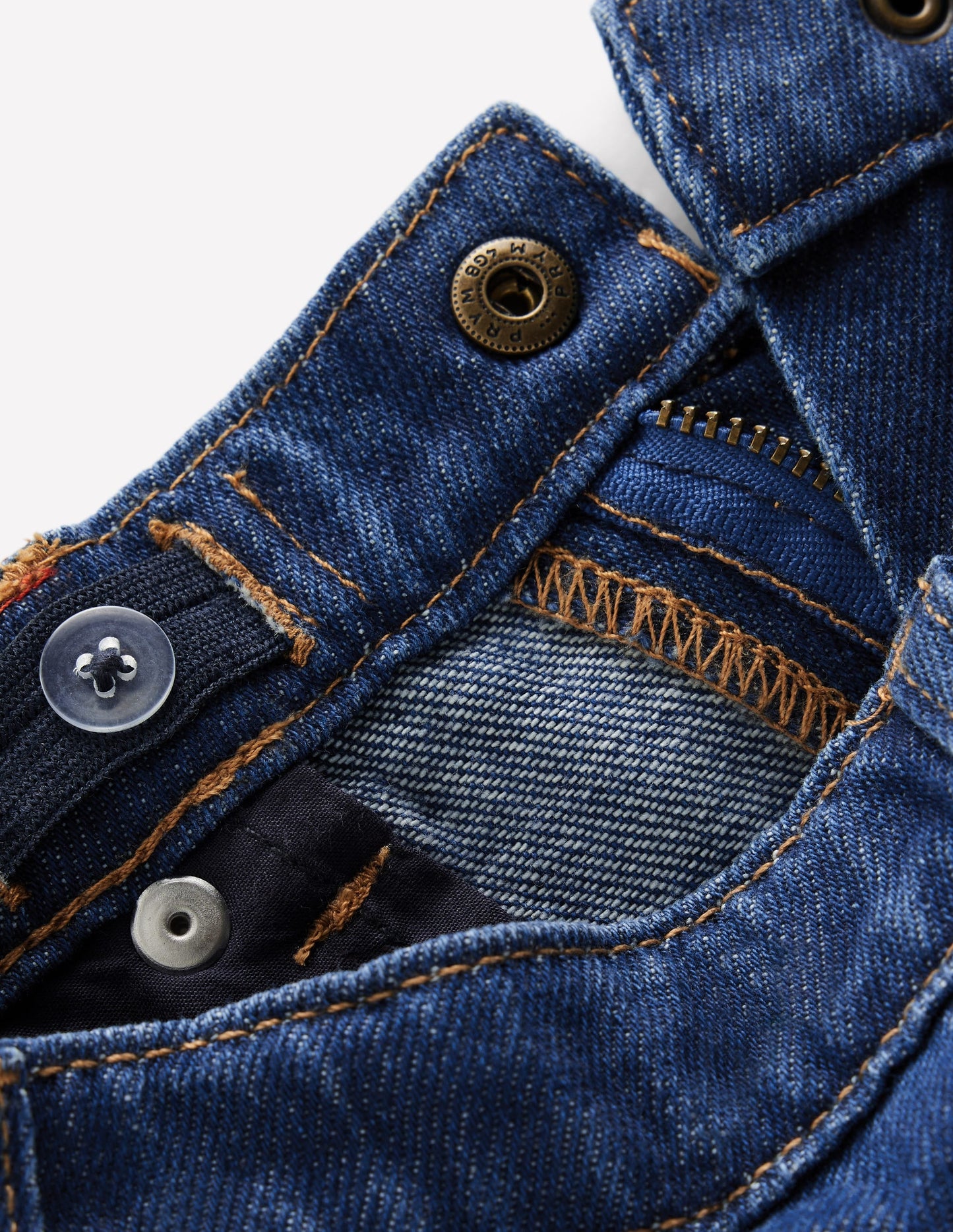 Regular Straight Jeans-MID WASH