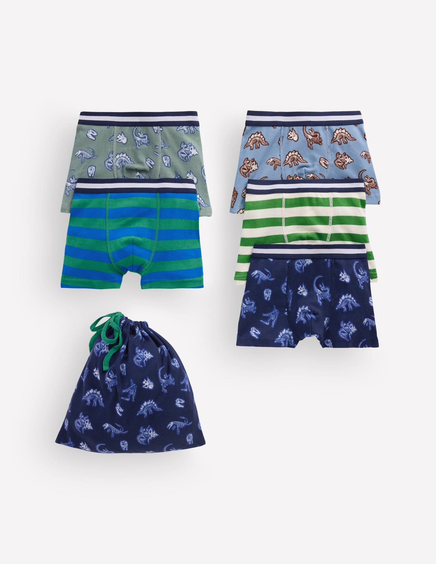 5-pack Boxers-Dino Skeletons