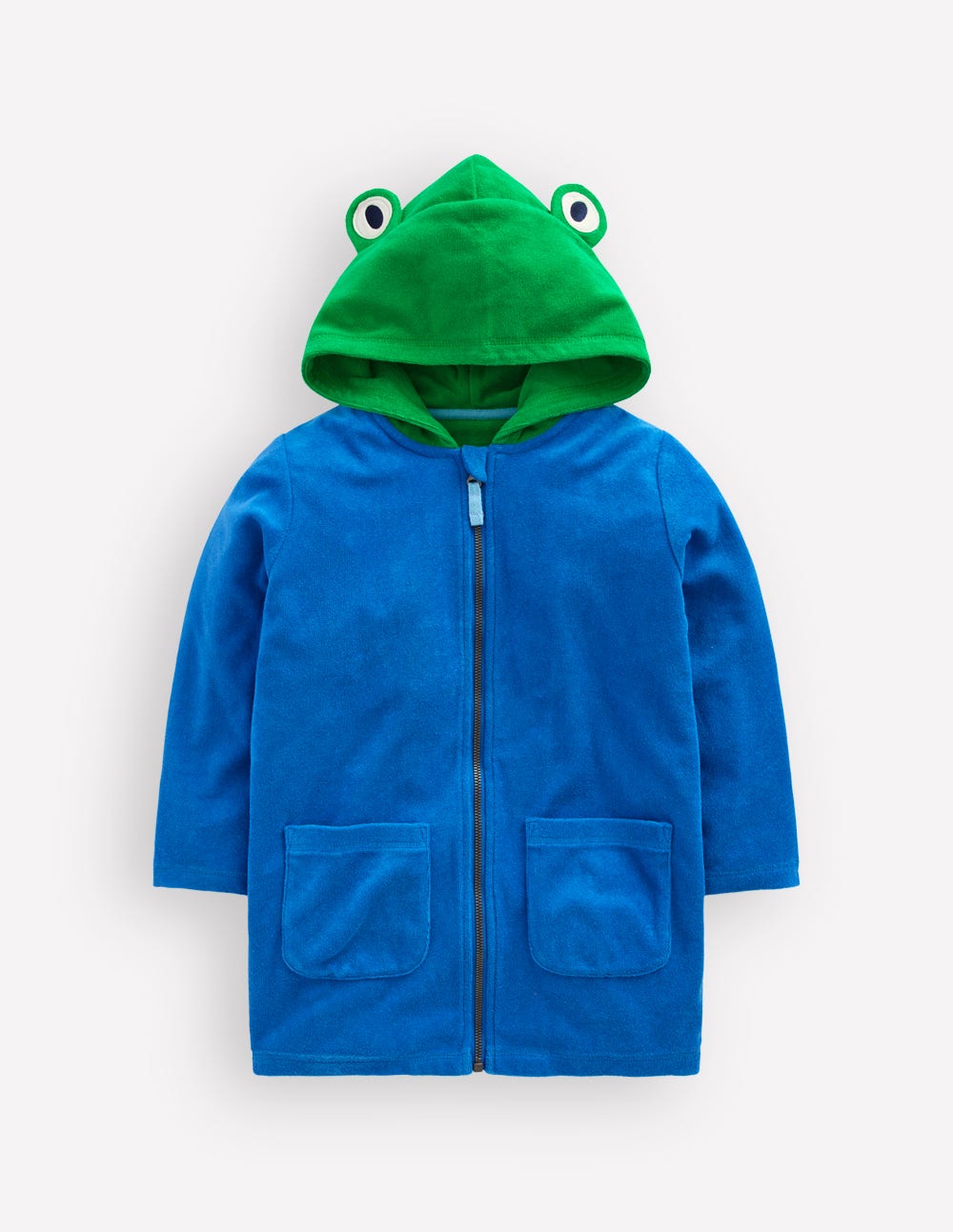 Fun Towelling Zip-up Throw On-Turtle