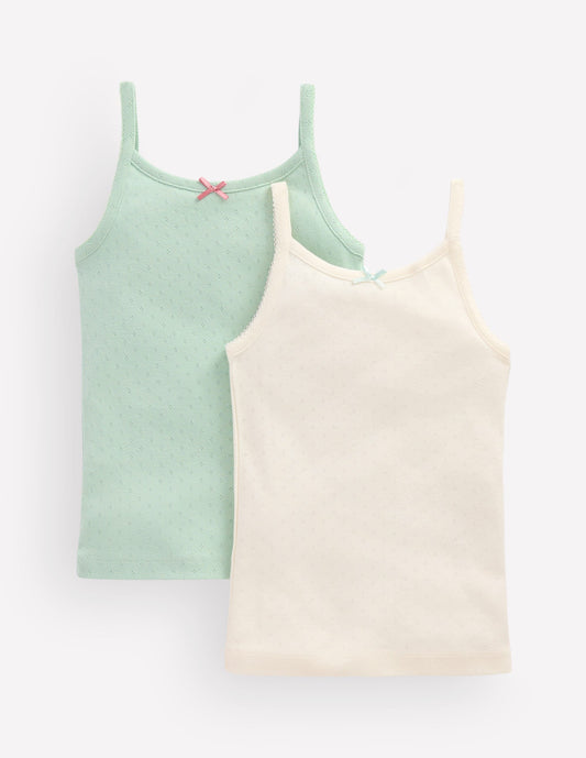 2-pack Pointelle Vests-Harbor Grey